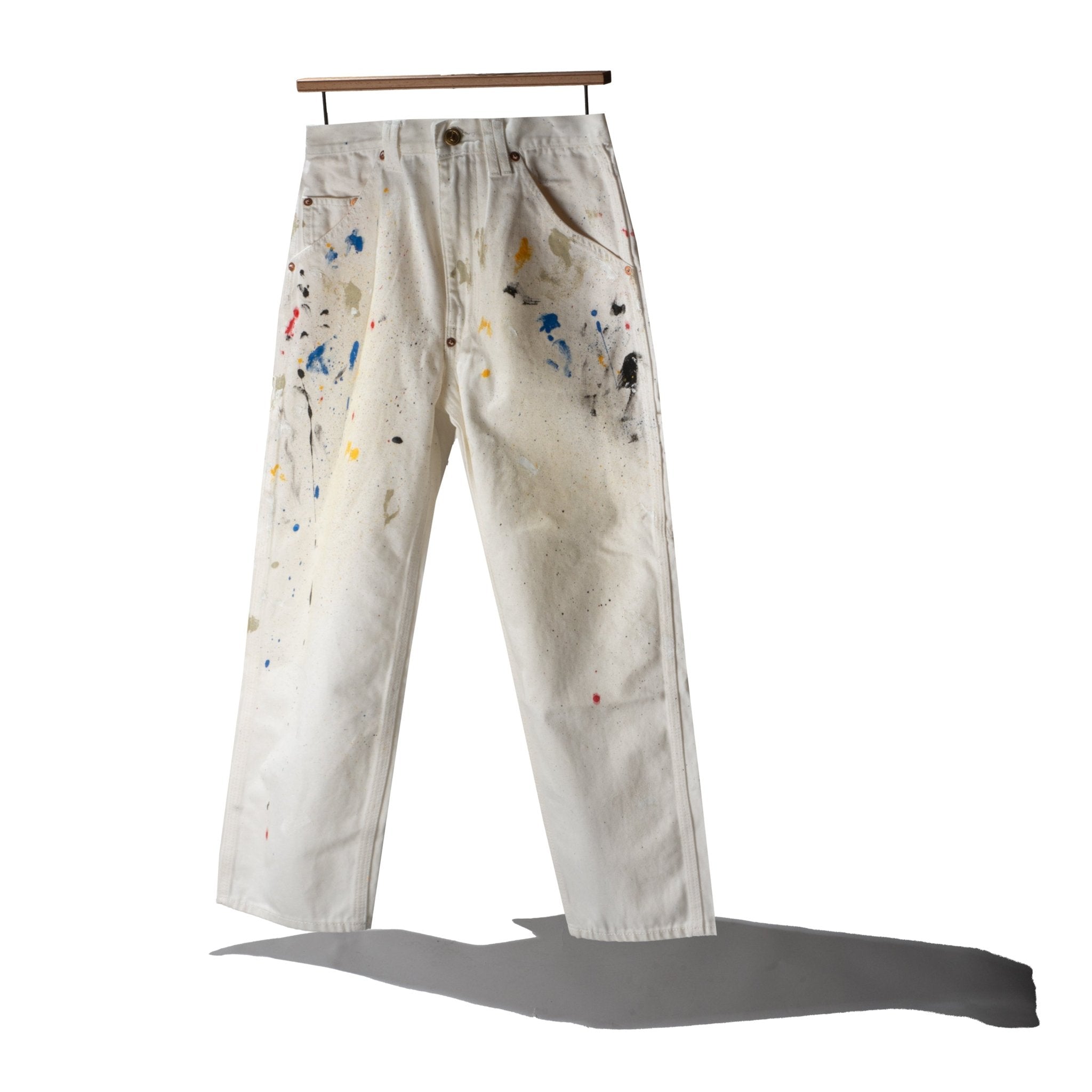 パンツ INSILENCE Stained Painting Denim Pants Denim Painter Pants - Stains – WORDS SOUNDS COLORS & SHAPES
