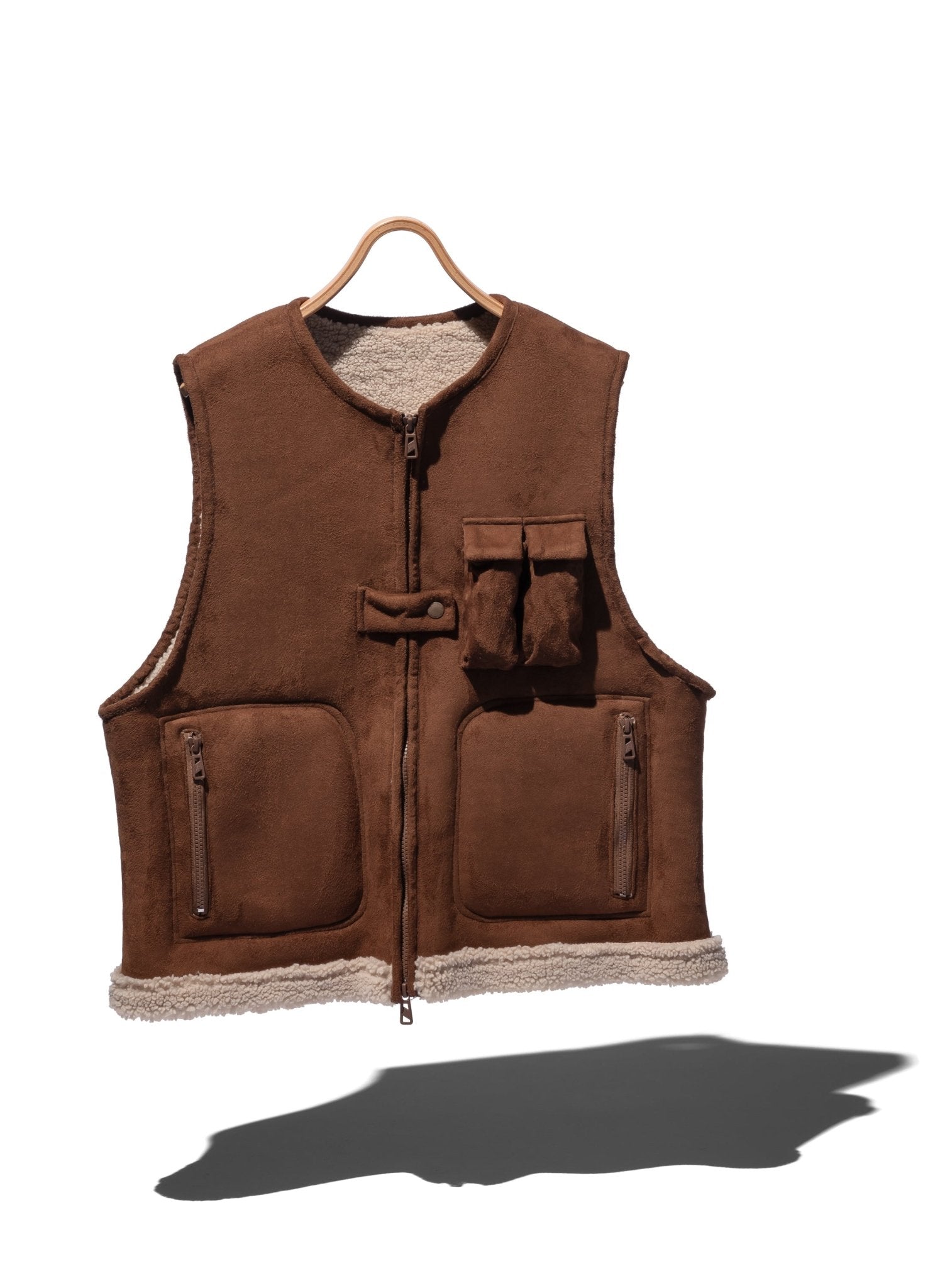 Faux Shearling Vest - F/CE