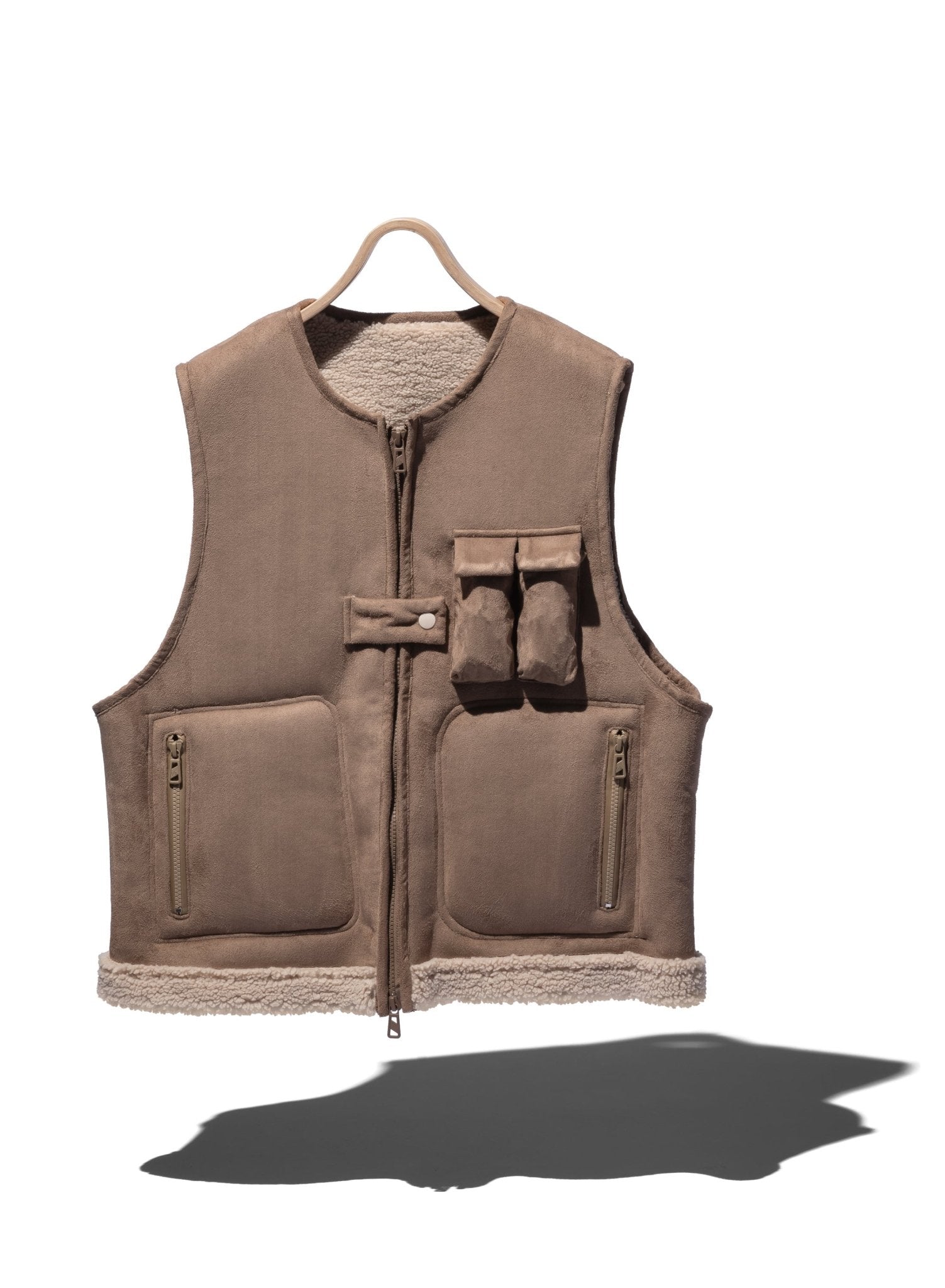 Faux Shearling Vest - F/CE