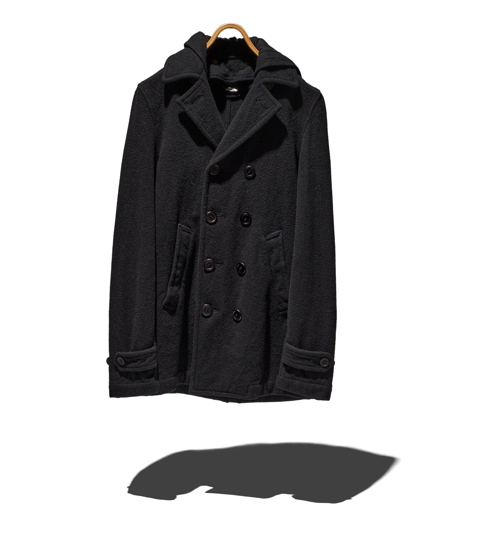 2012 F/W "Neither Man Nor Woman" Hooded Peacoat (M4) - Comme Des Garçons