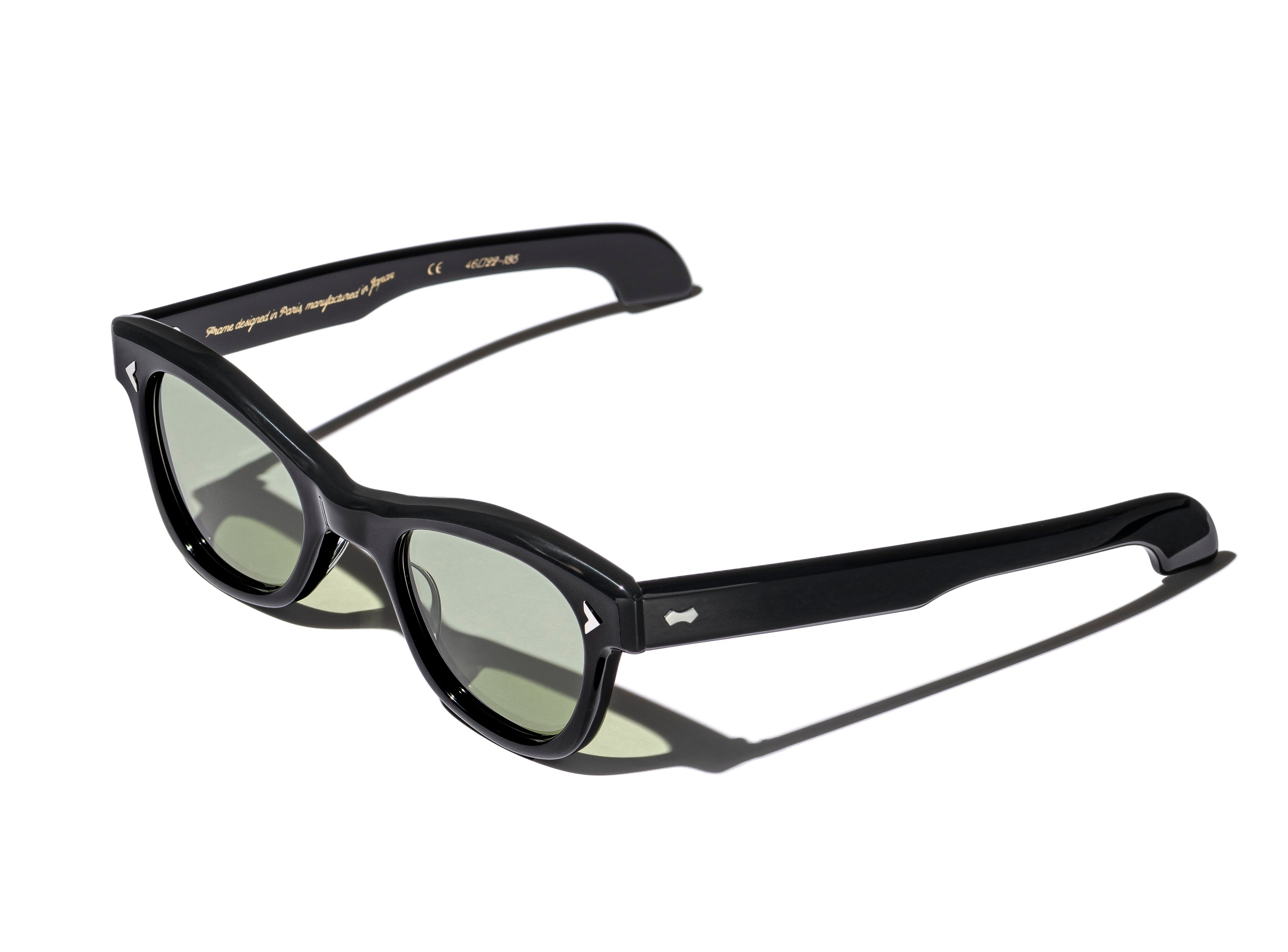 RT01 SUNGLASSES (BLACK / GREEN LENSES)