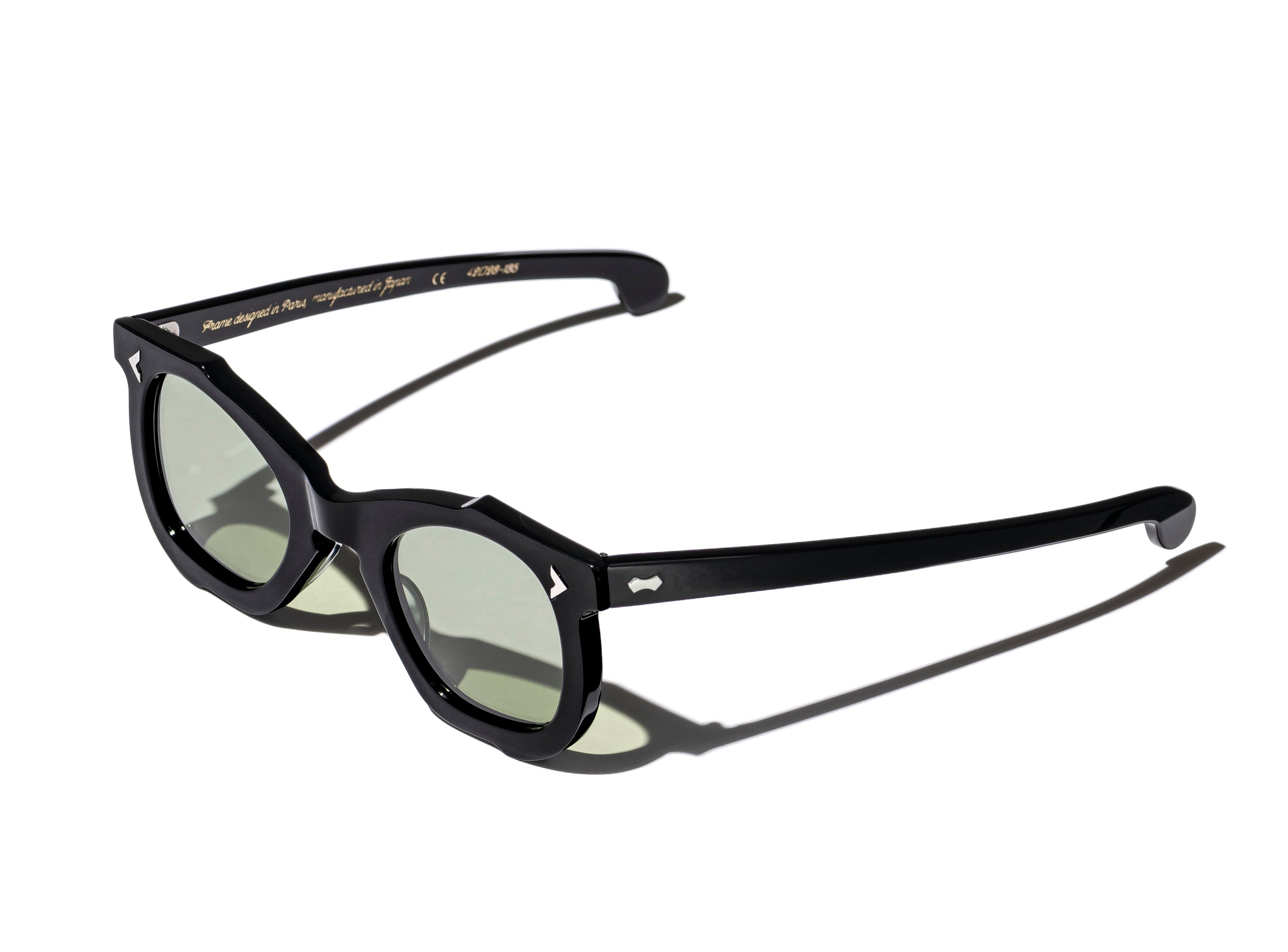 RT02 SUNGLASSES (BLACK / GREEN LENSES)