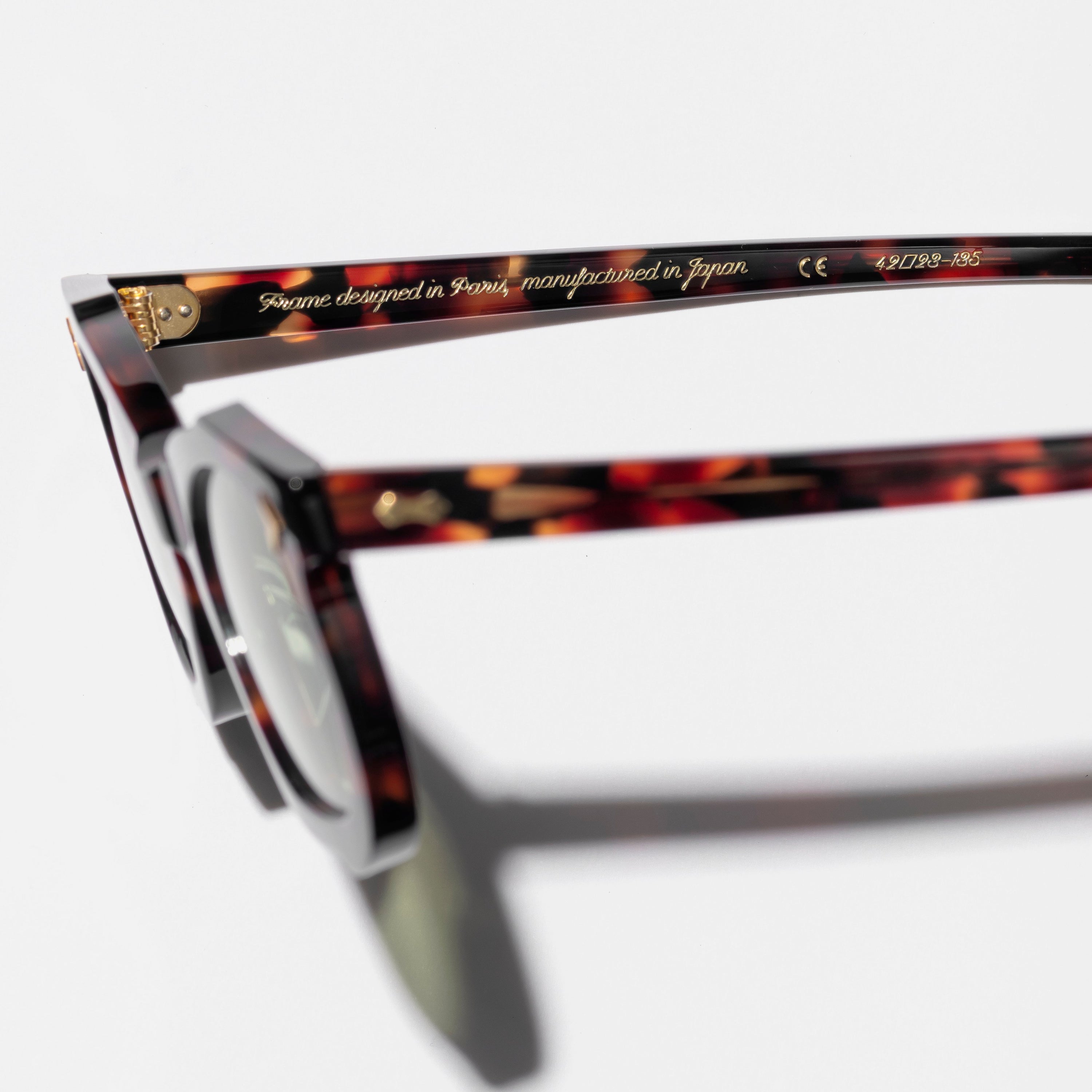 RT01 SUNGLASSES (TORTOISE SHELL / GREEN LENSES)