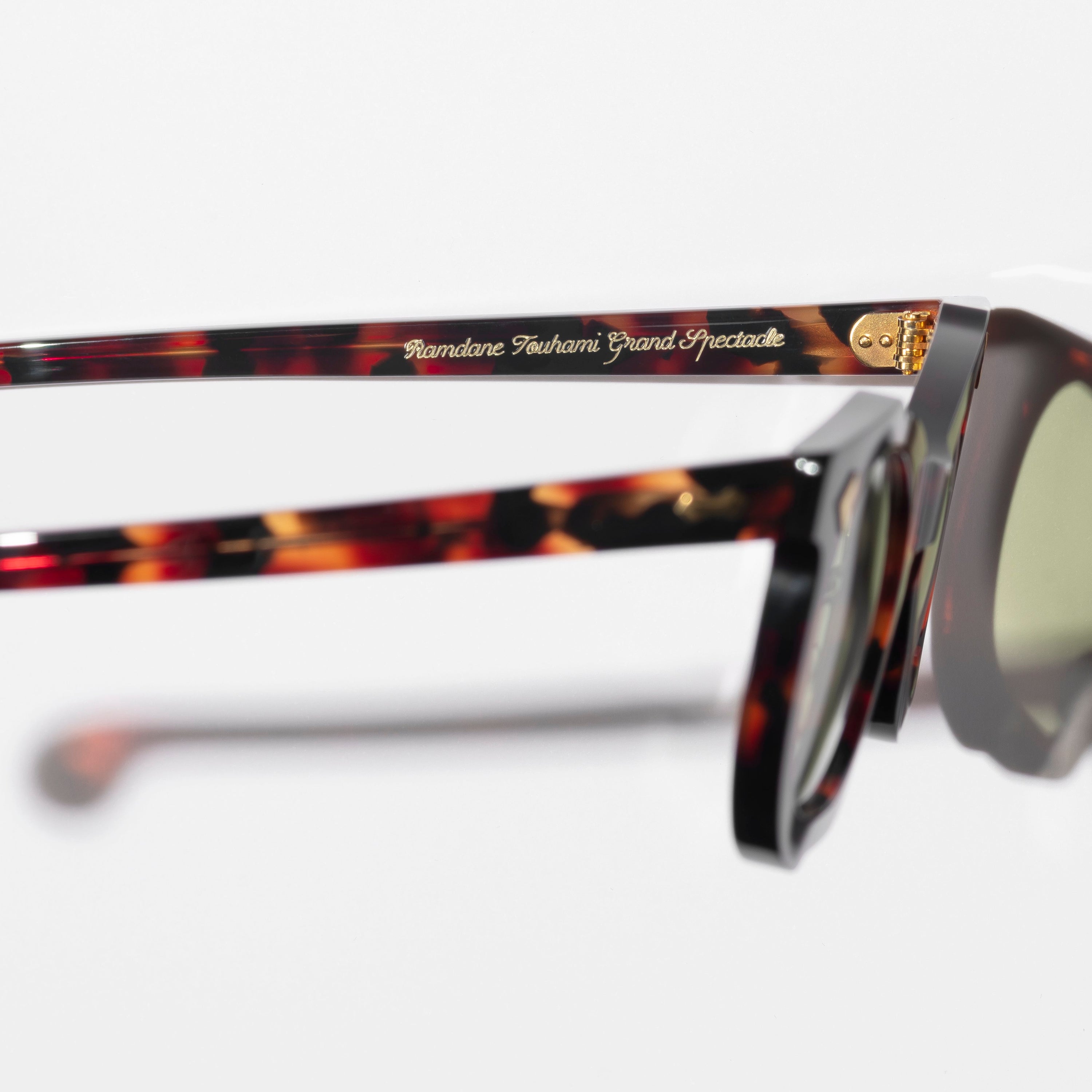 RT01 SUNGLASSES (TORTOISE SHELL / GREEN LENSES)