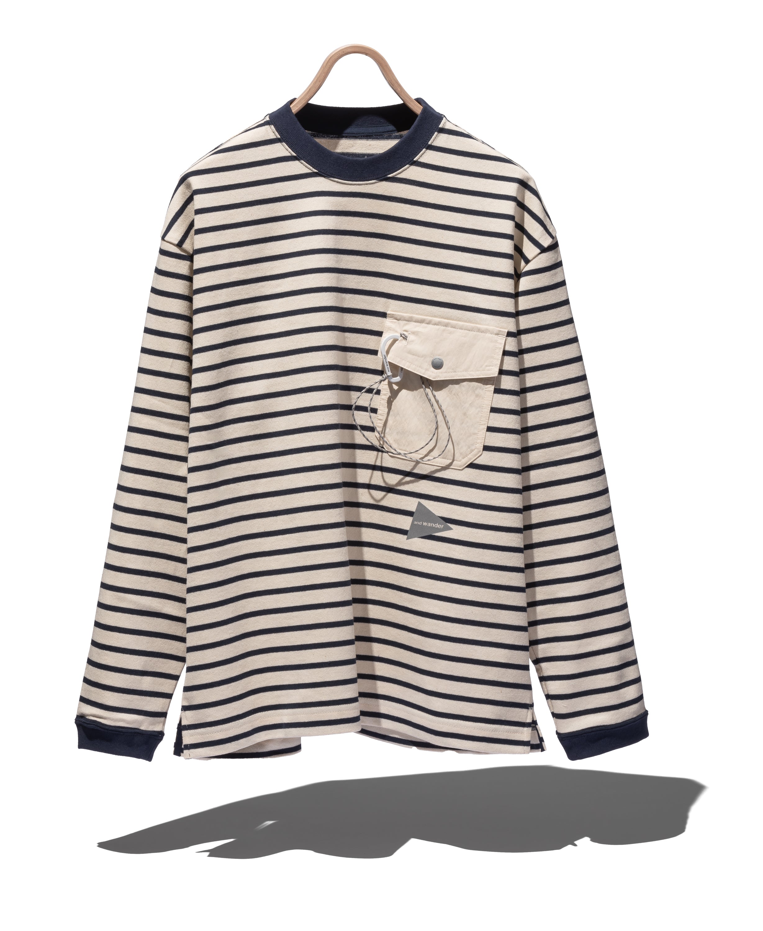Stripe pocket L/S T