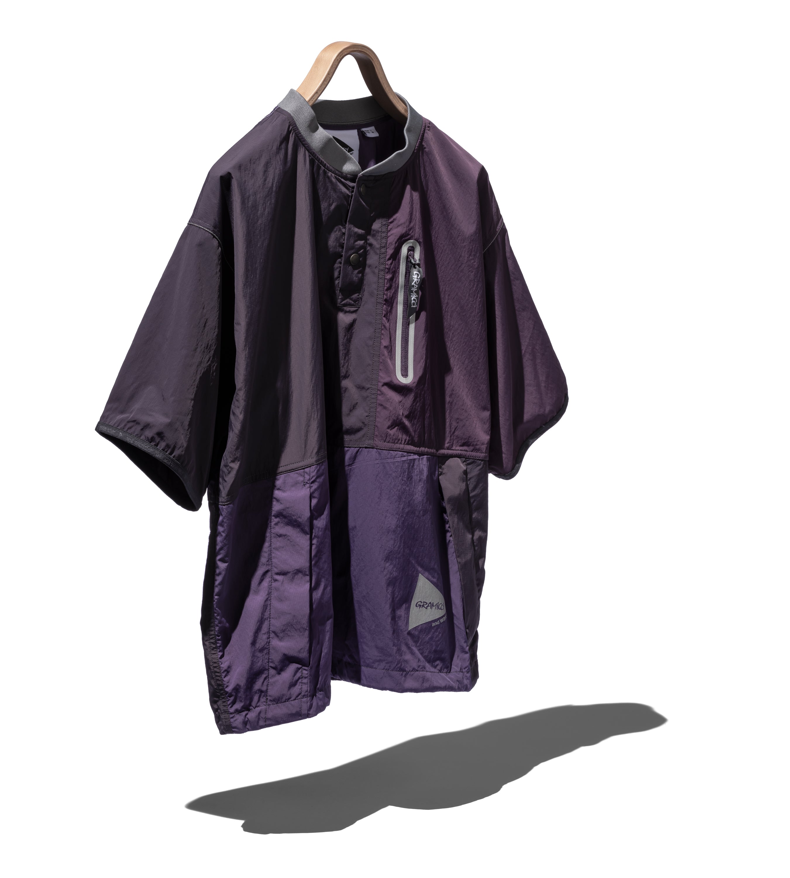 AND WANDER x GRAMICCI- PATCHWORK WIND TEE
