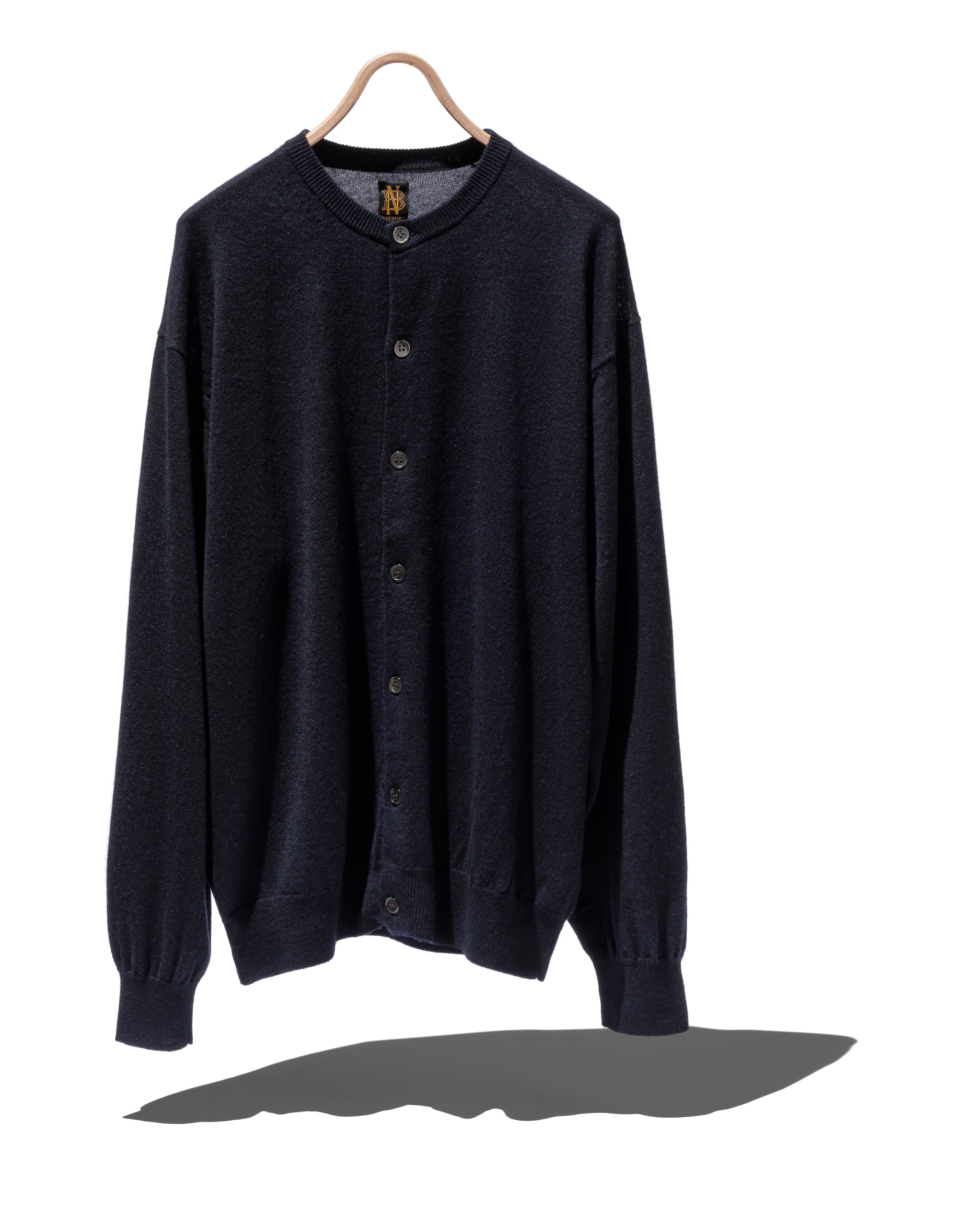 CASHMERE-SILK CREW NECK CARDIGAN