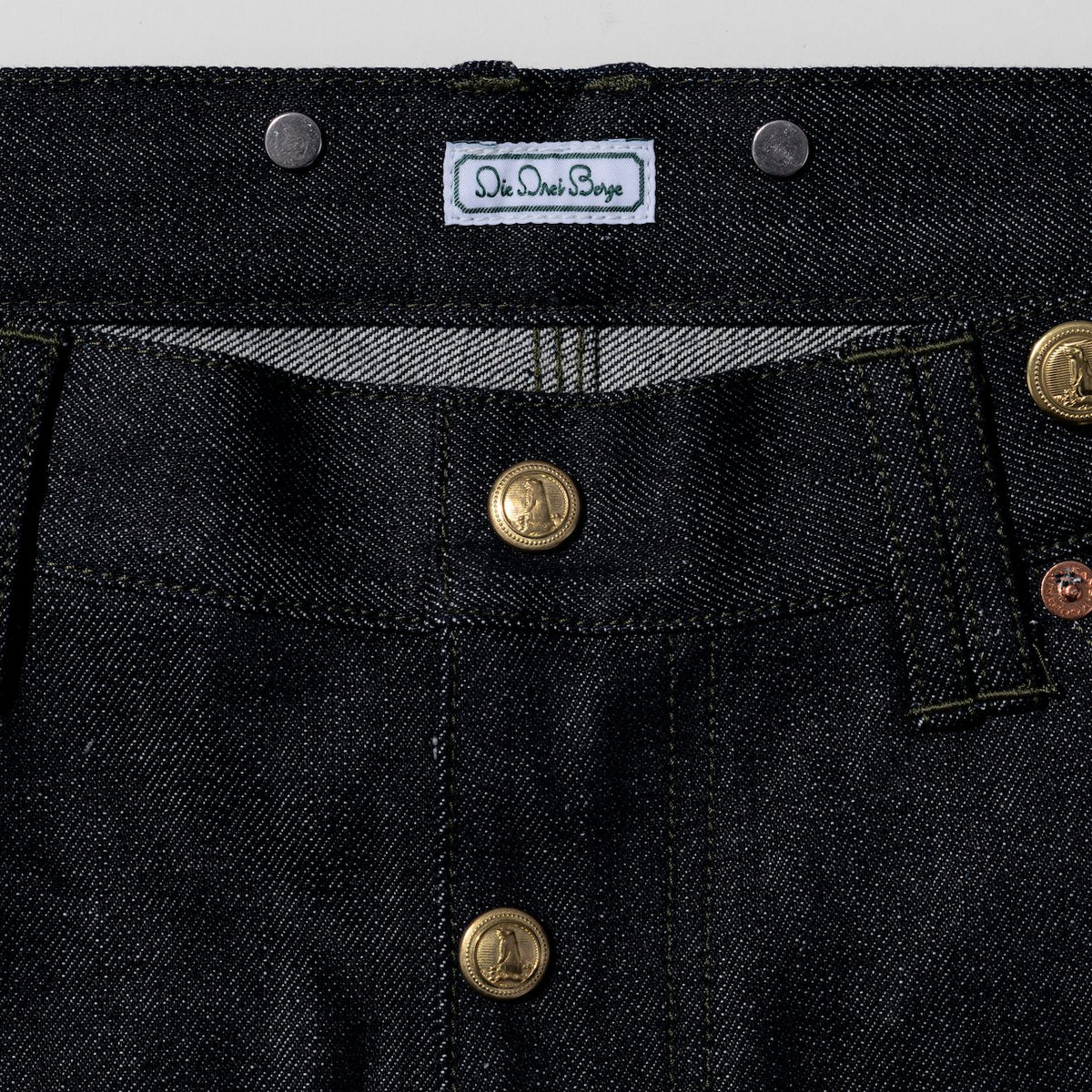 DENIM SUSPENDER PANTS - STRAIGHT FIT