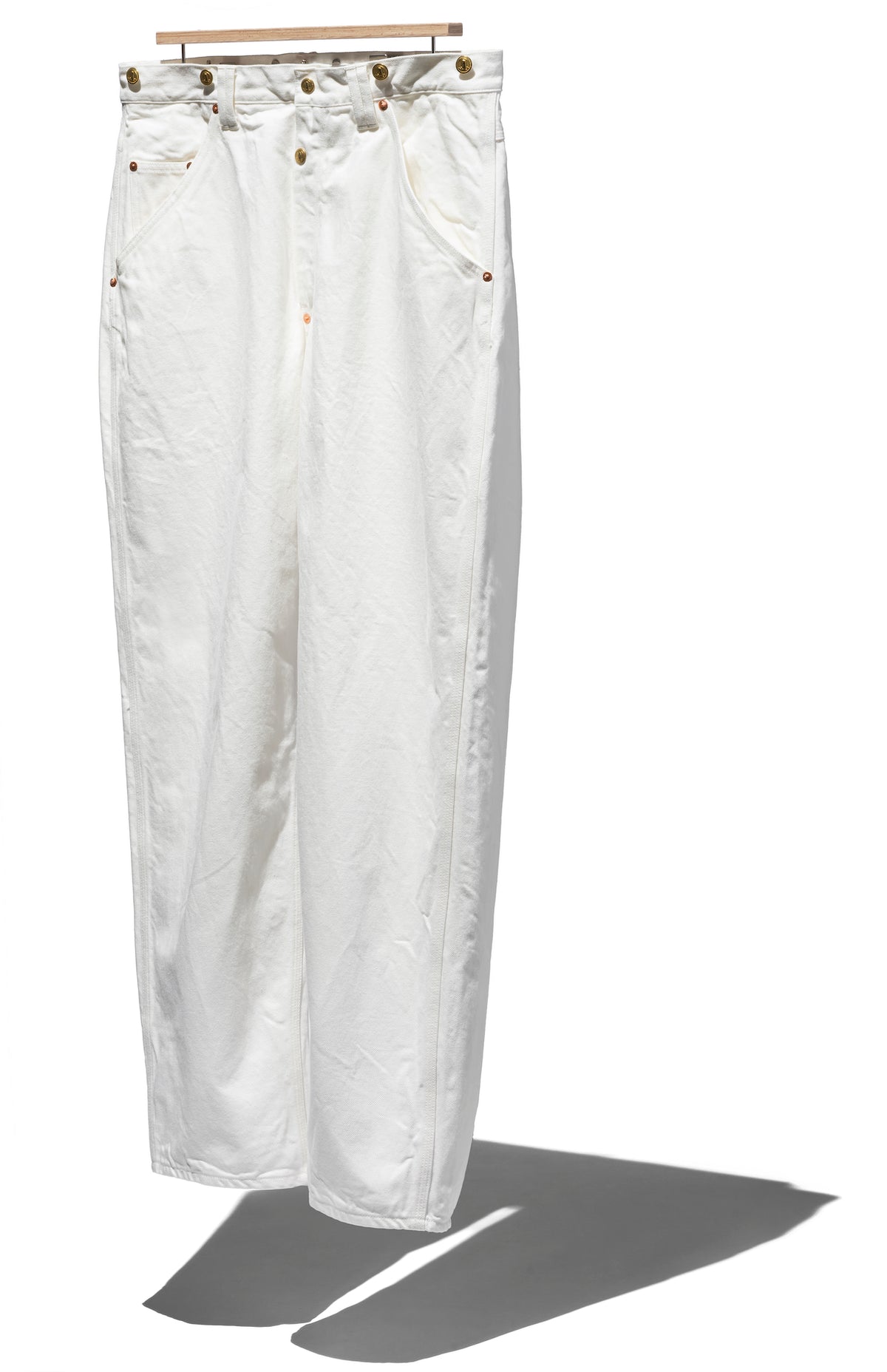 DENIM SUSPENDER PANTS - STRAIGHT FIT