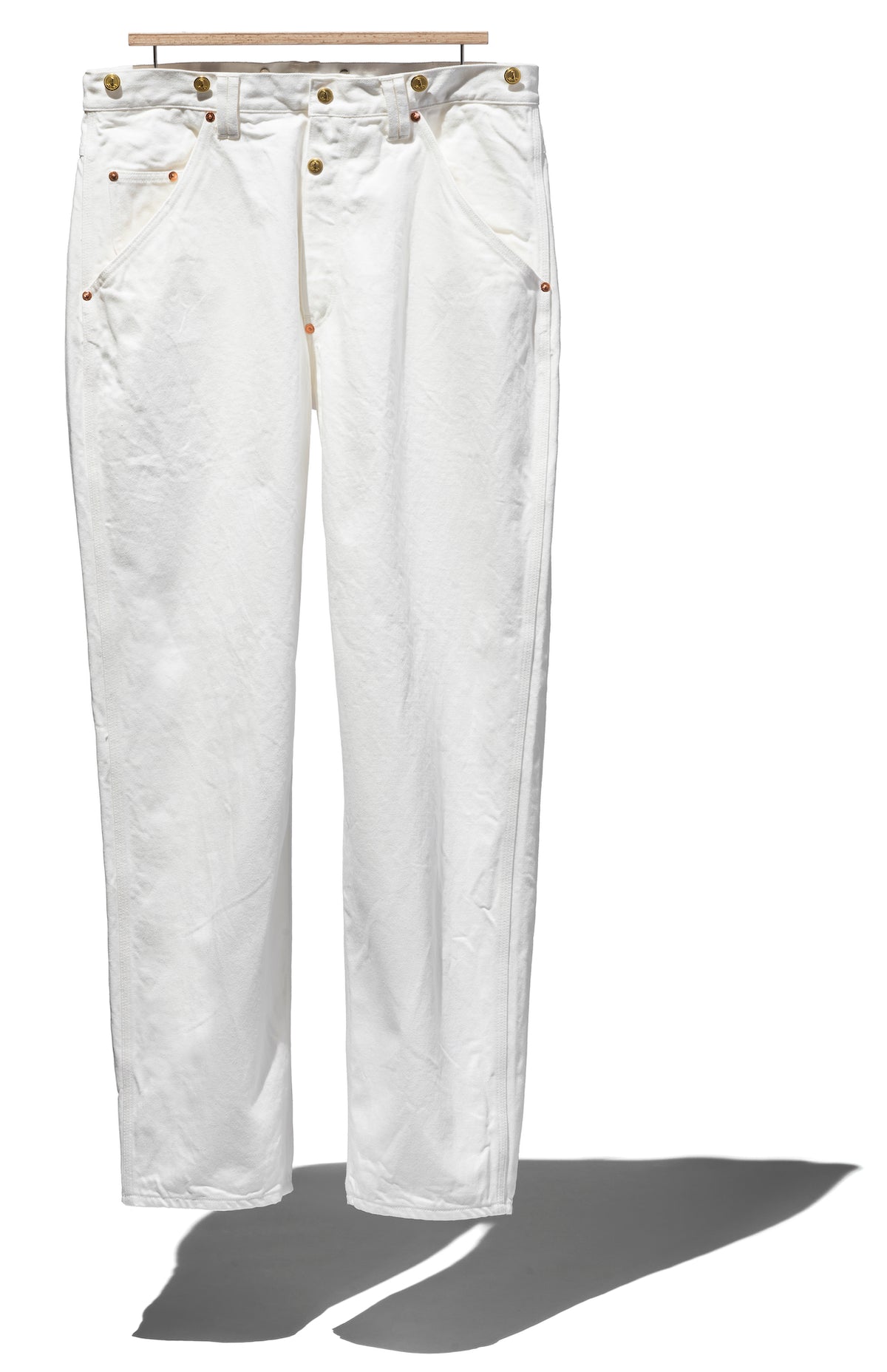 DENIM SUSPENDER PANTS - STRAIGHT FIT