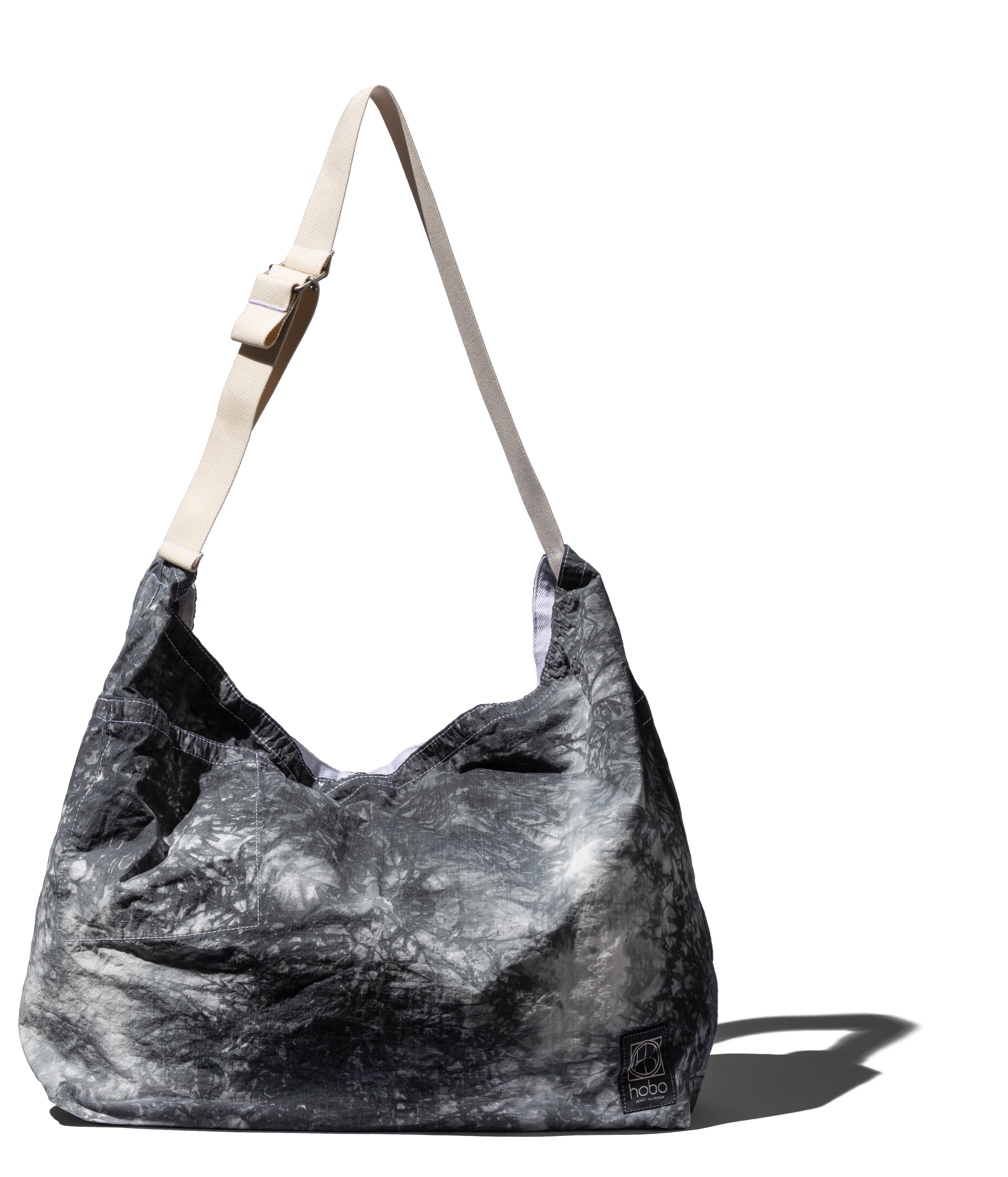 AZUMA SHOULDER BAG L COTTON NYLON RIPSTOP CAMO TIE-DYED