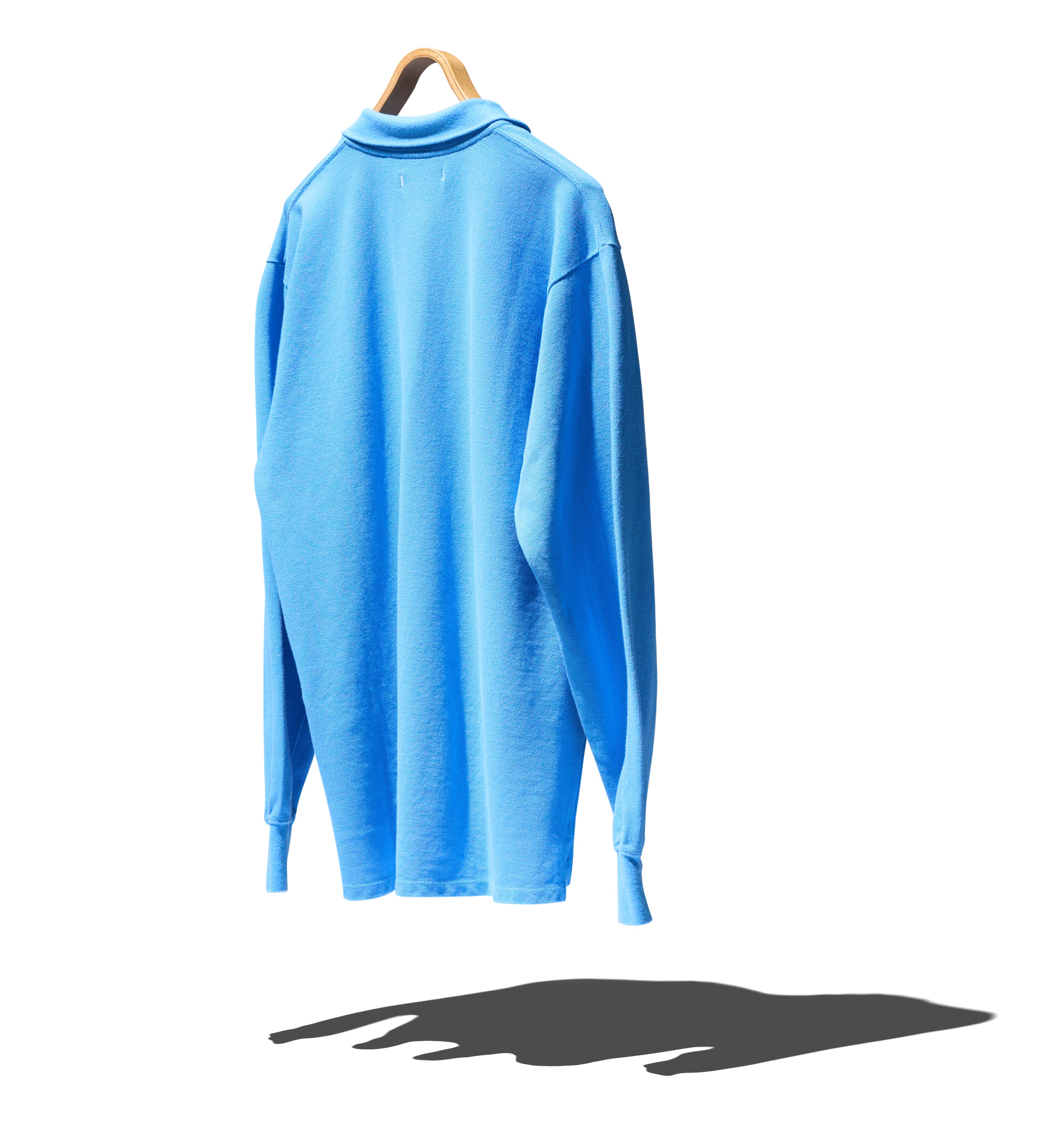 OFFICER L/S POLO SHIRT COTTON PIQUE OVERDYED