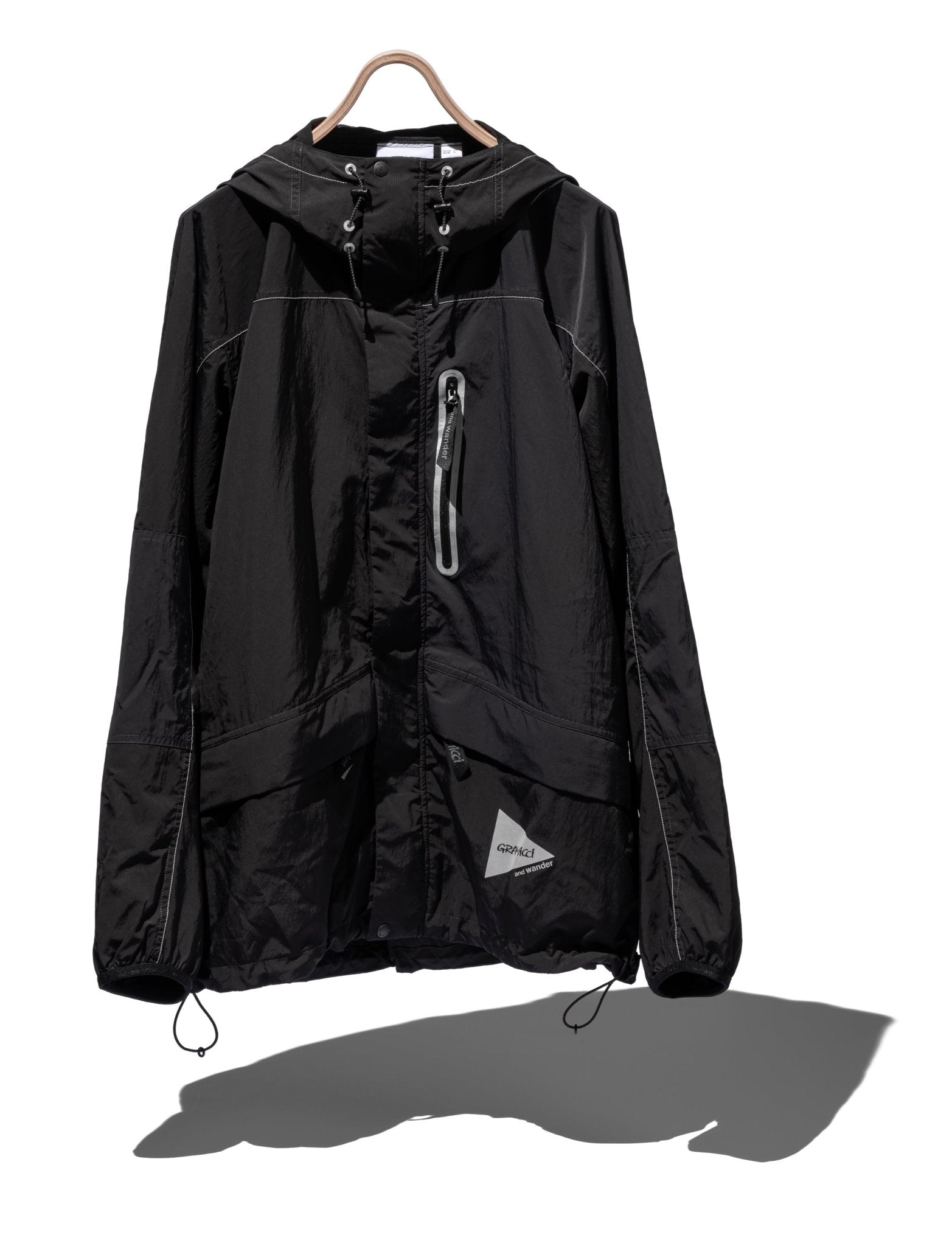 AND WANDER x GRAMICCI - PATCHWORK WIND HOODIE - AND WANDER