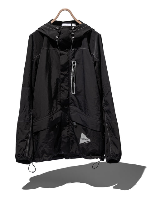 AND WANDER x GRAMICCI-PATCHWORK WIND HOODIE