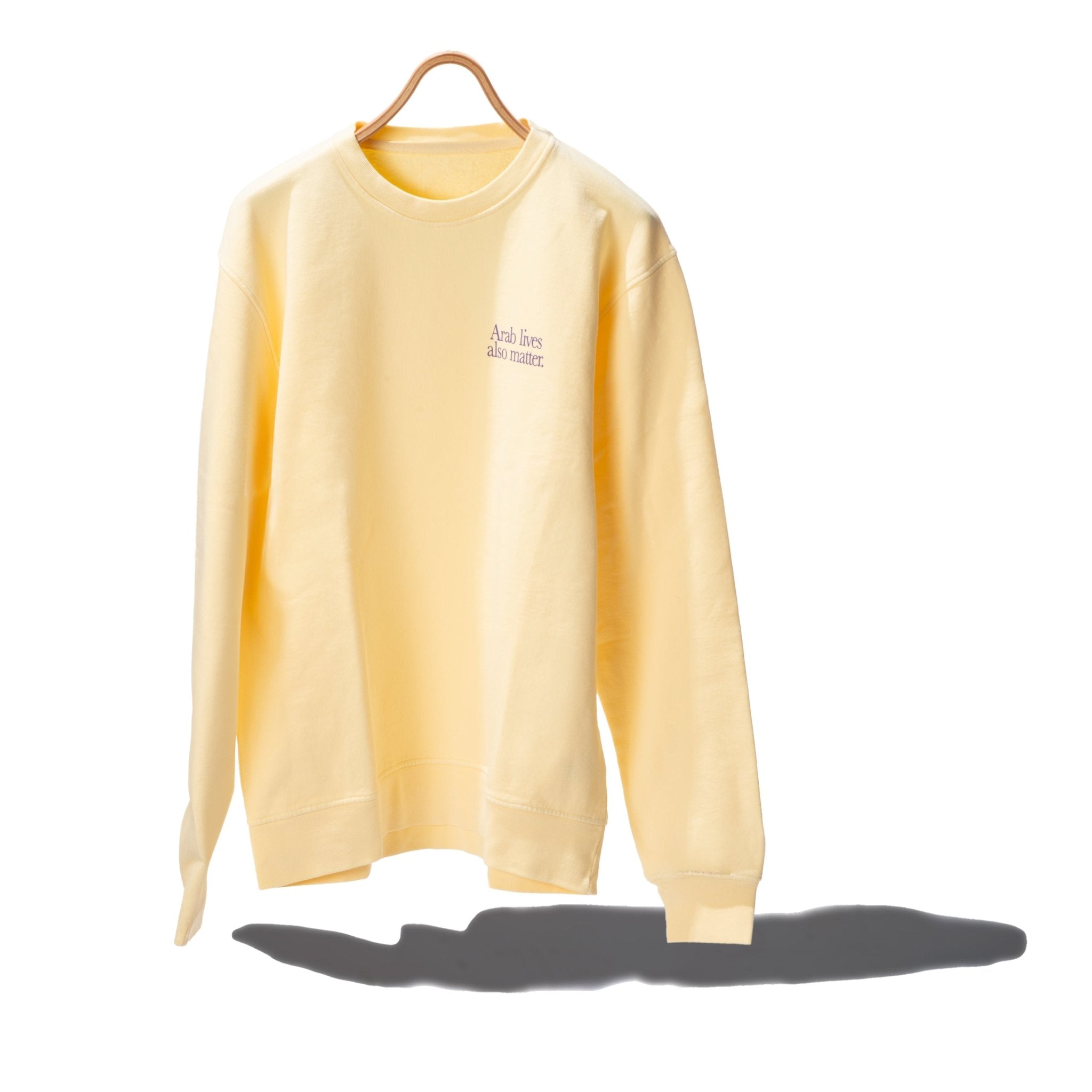 “Arab lives also matter” crewneck sweater - RADICAL MEDIA ARCHIVE