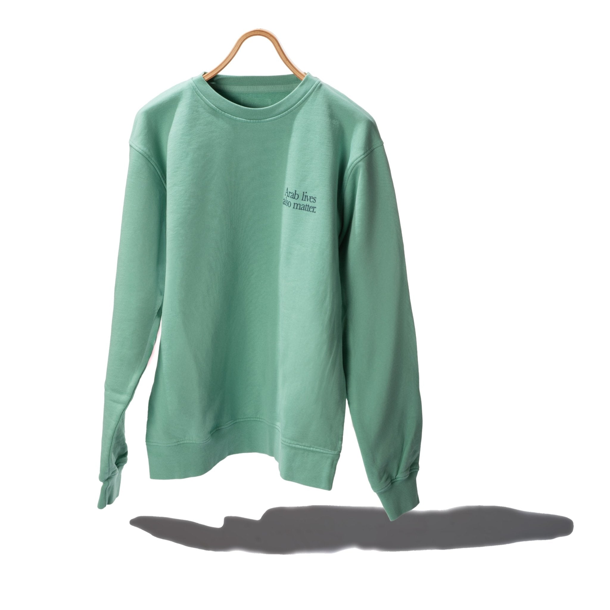 “Arab lives also matter” crewneck sweater - RADICAL MEDIA ARCHIVE