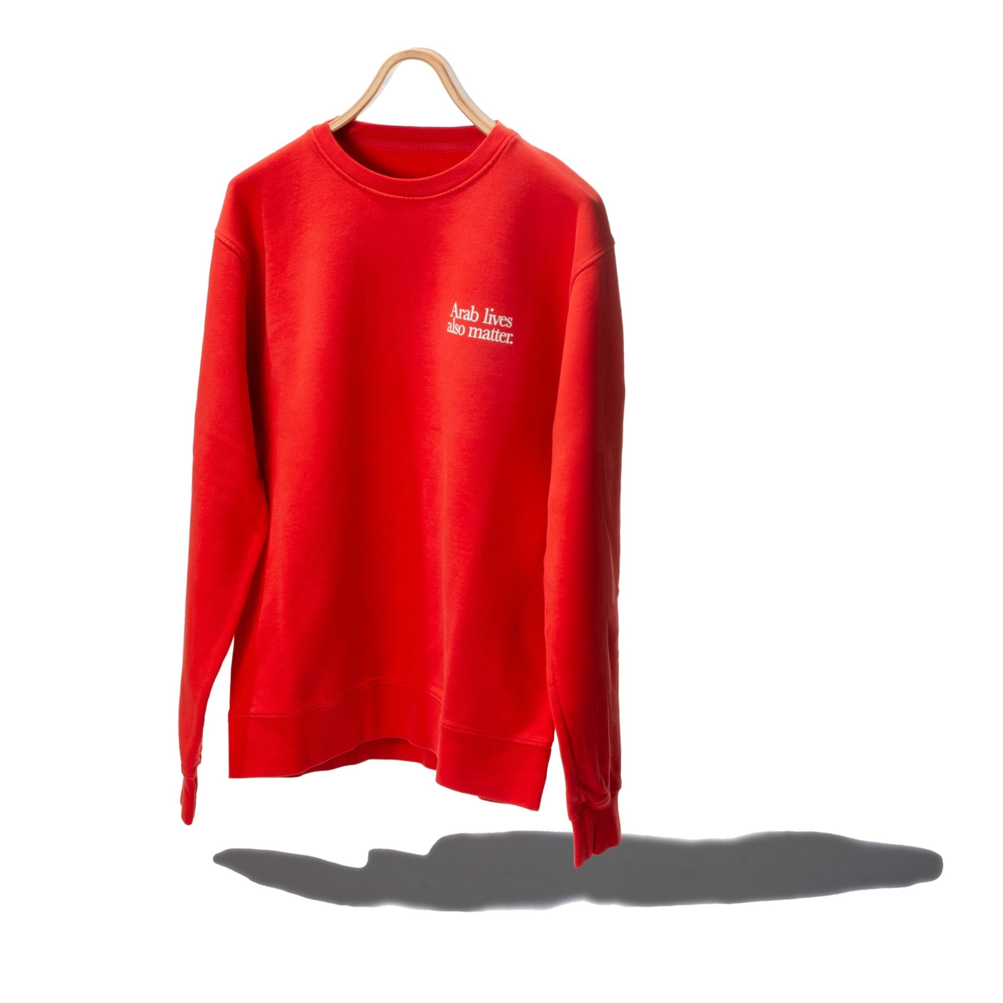 “Arab lives also matter” crewneck sweater - RADICAL MEDIA ARCHIVE
