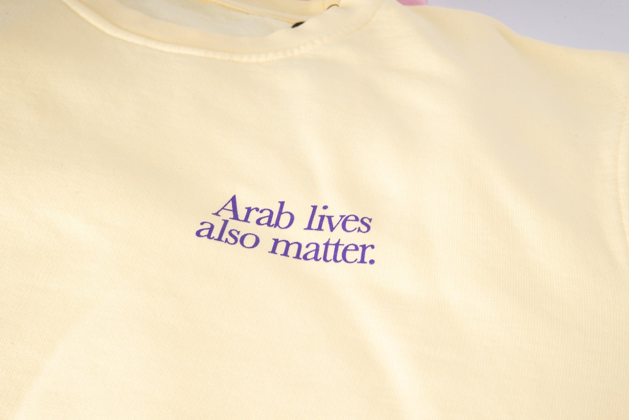 “Arab lives also matter” crewneck sweater - RADICAL MEDIA ARCHIVE