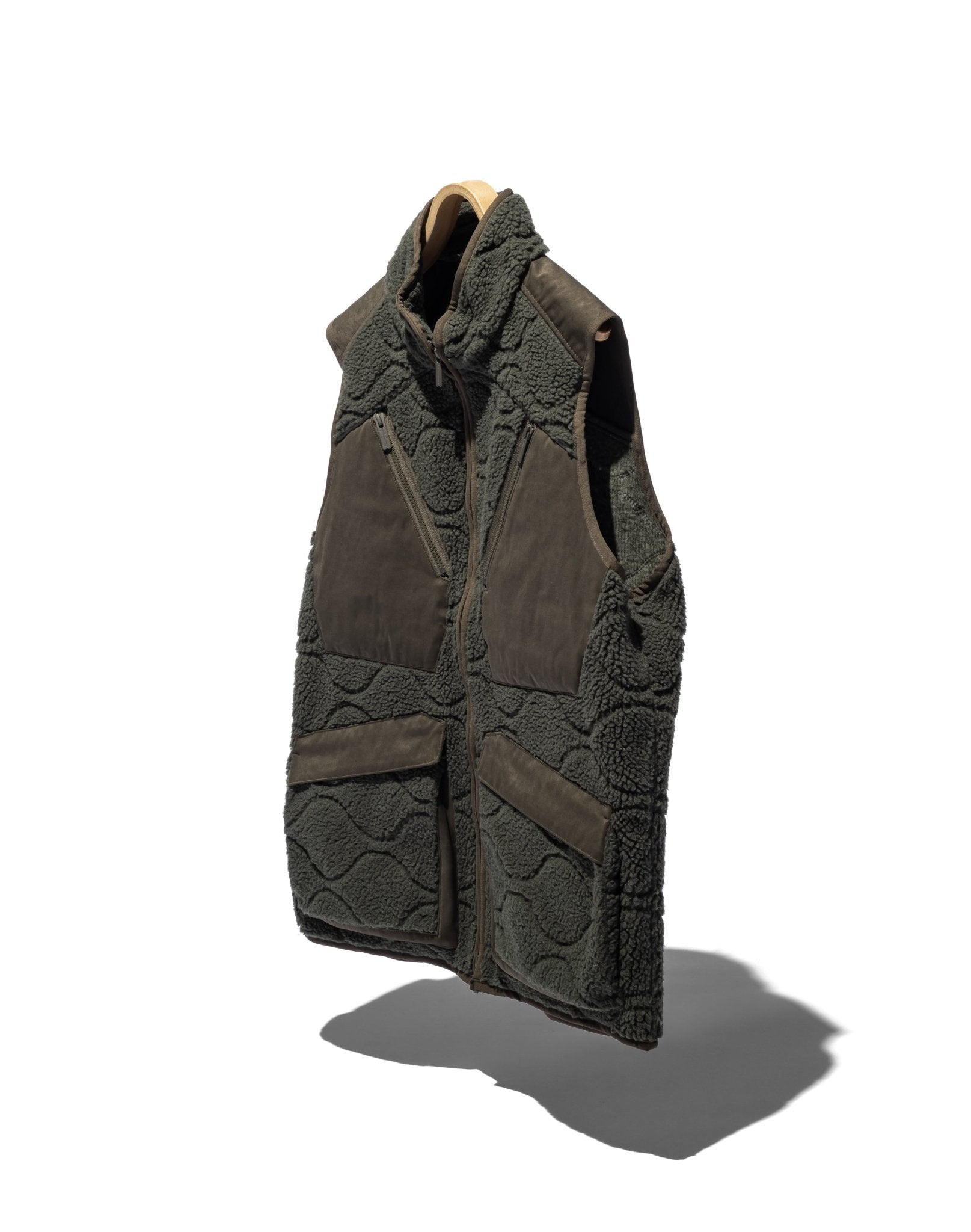 Boa Fleece Vest - WHITE MOUNTAINEERING