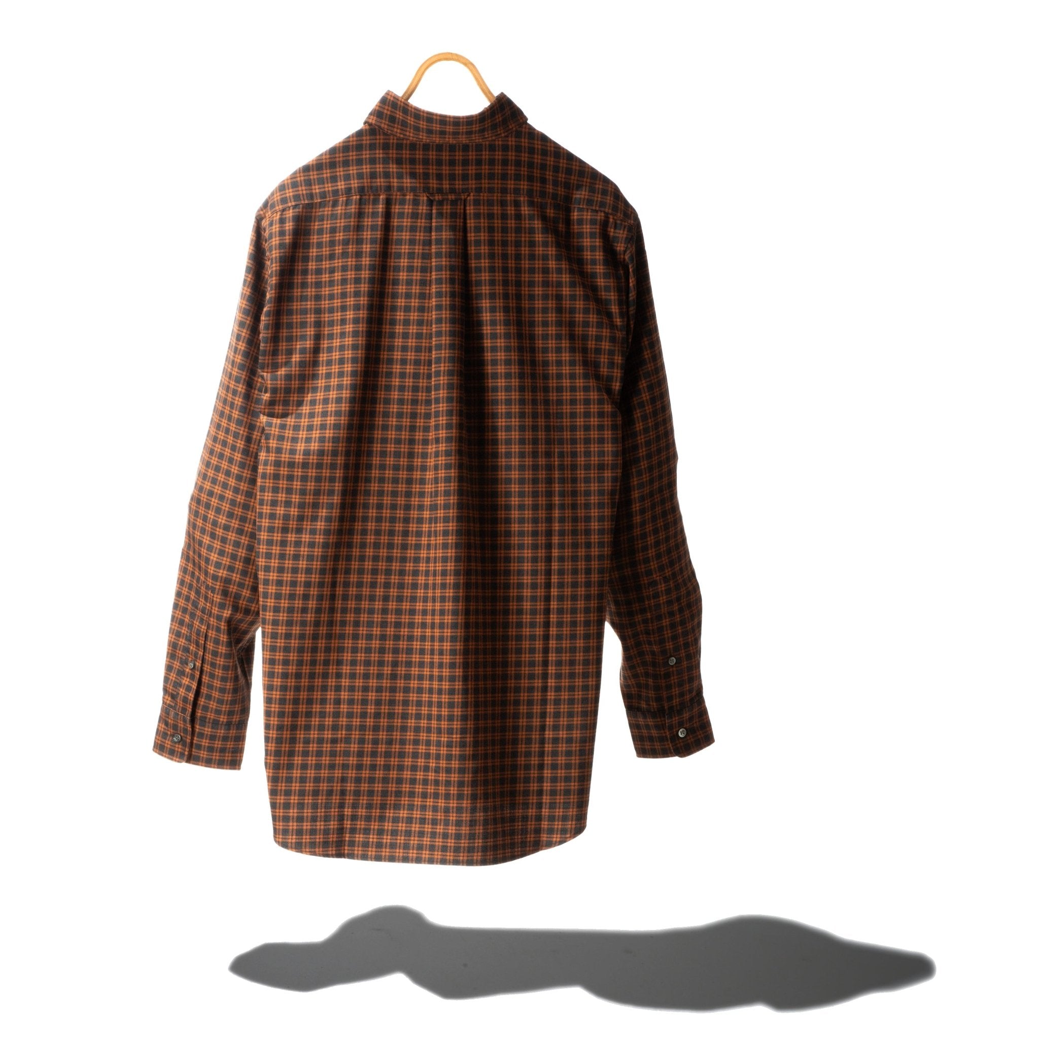 Button Down Wool Plaid Shirt - NANAMICA