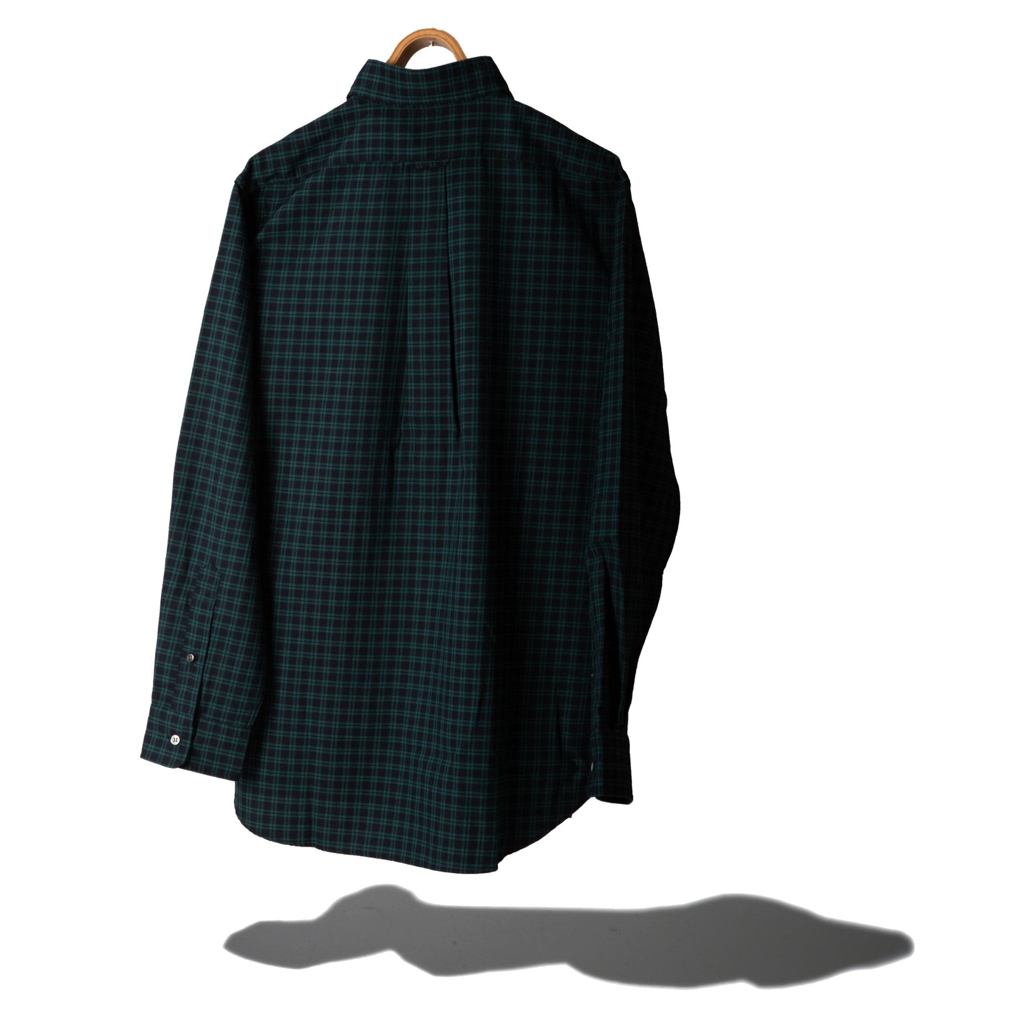 Button Down Wool Plaid Shirt - NANAMICA
