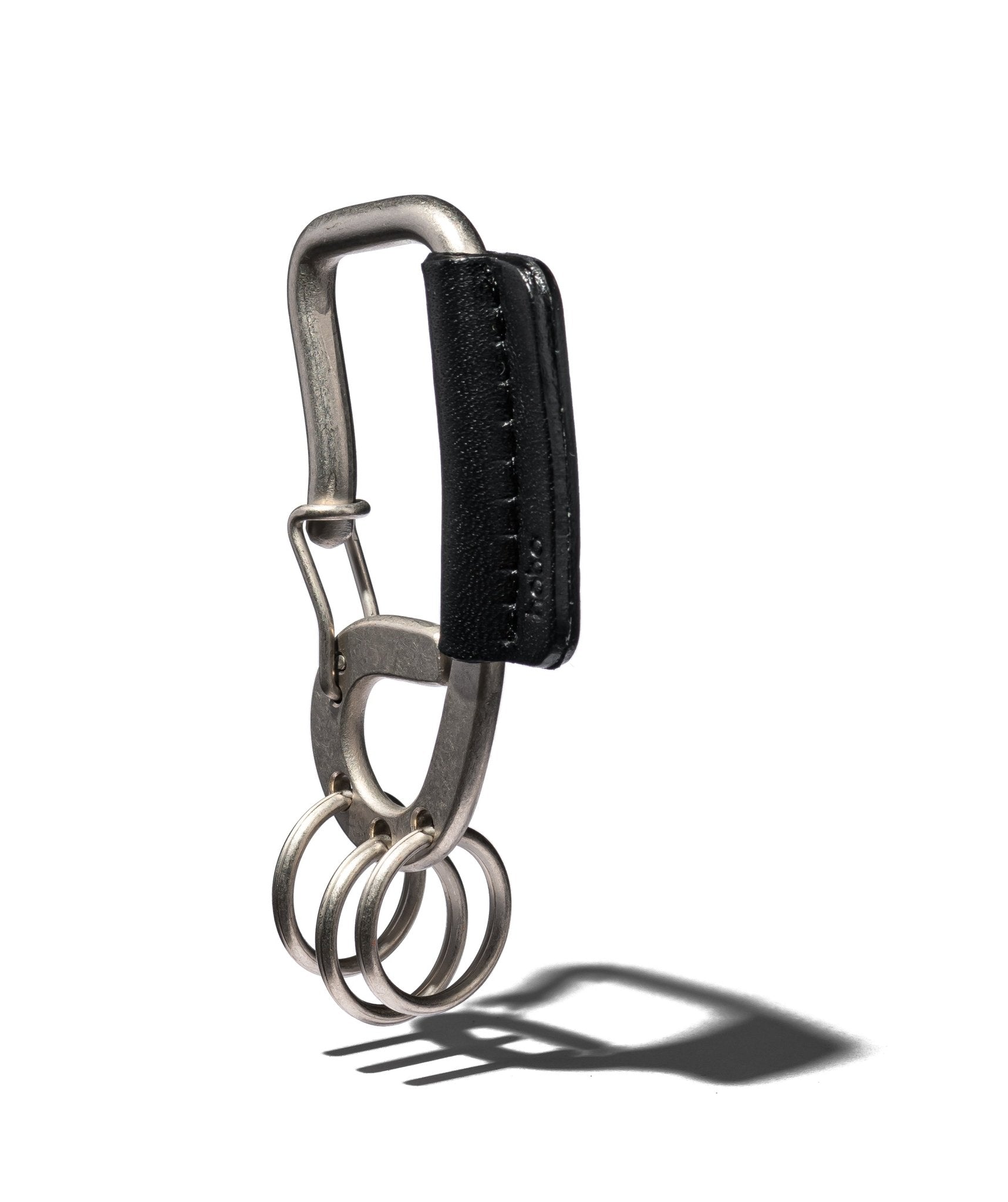 CARABINER KEY RING with COW LEATHER - HOBO