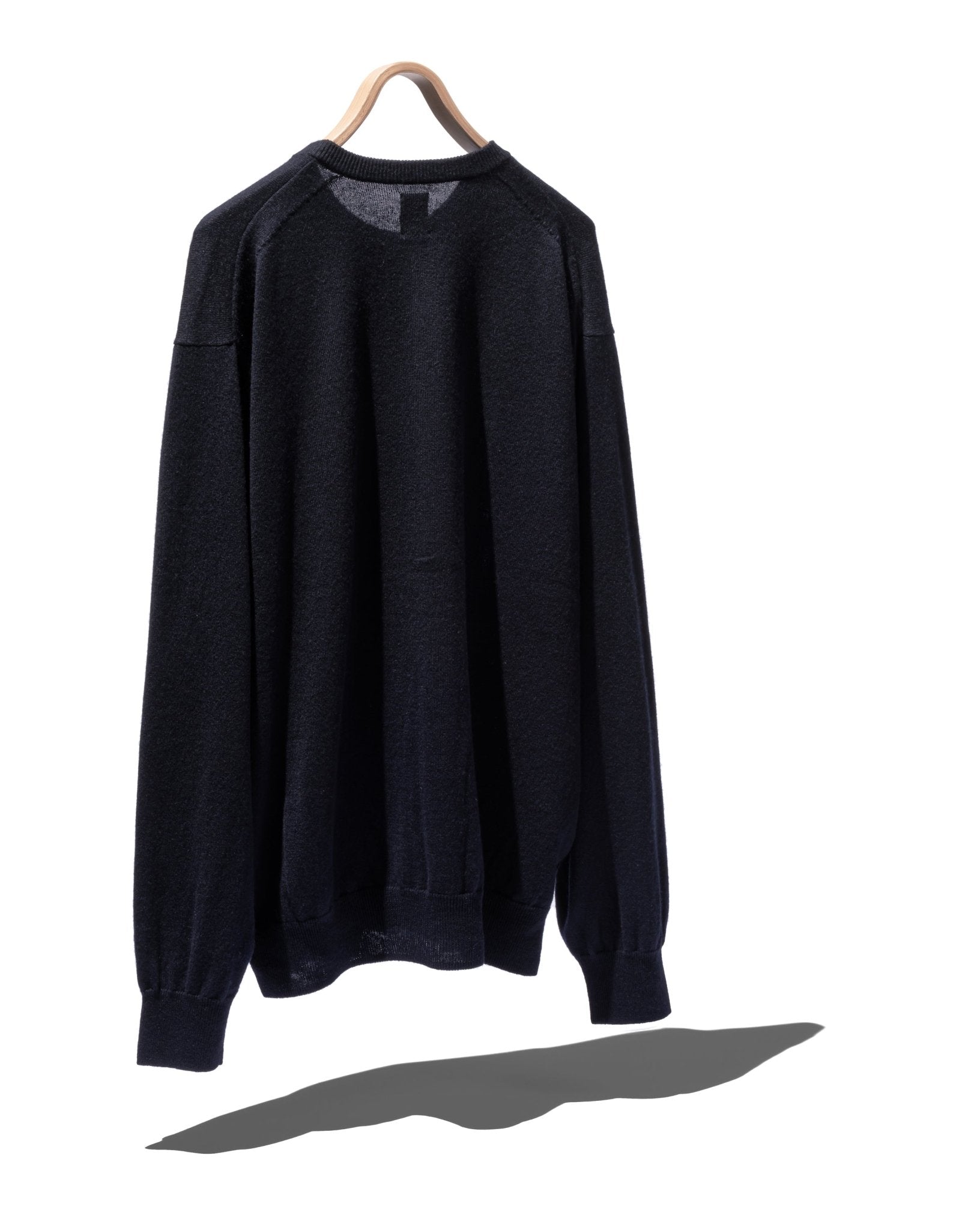 CASHMERE - SILK CREW NECK CARDIGAN - BATONER