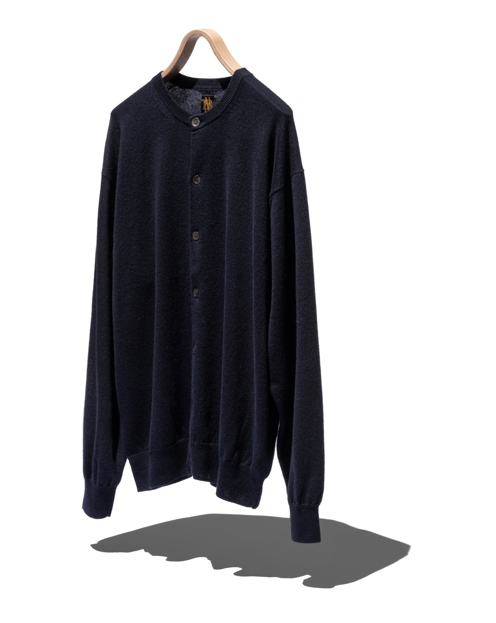 CASHMERE - SILK CREW NECK CARDIGAN - BATONER