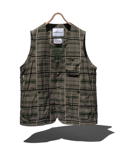 CHECK JACQUARD VEST