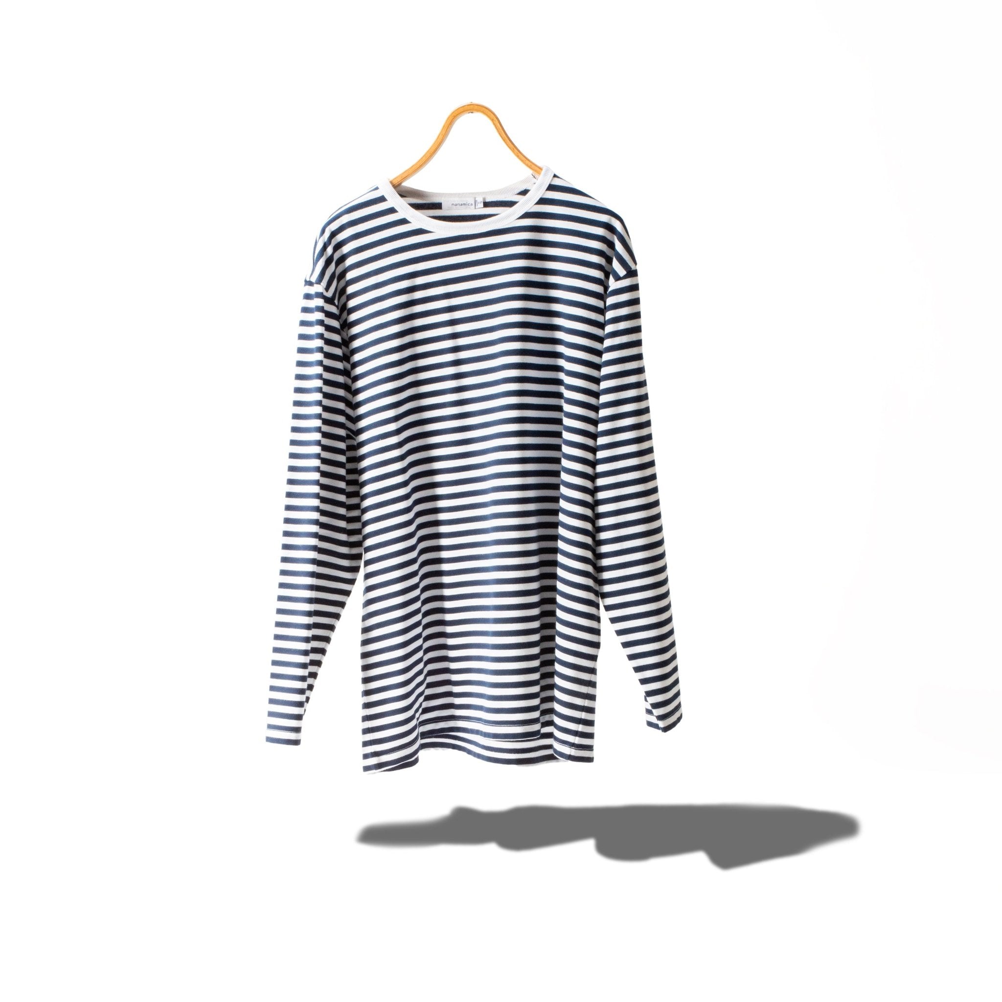 COOLMAX Stripe Jersey L/S Tee - NANAMICA