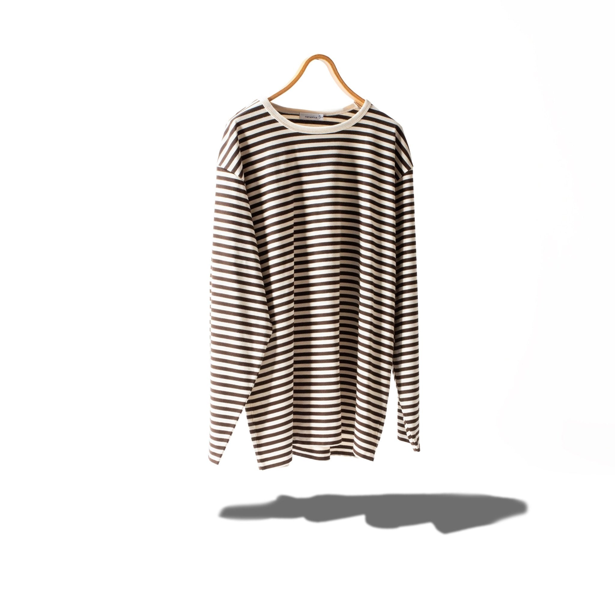 COOLMAX Stripe Jersey L/S Tee - NANAMICA