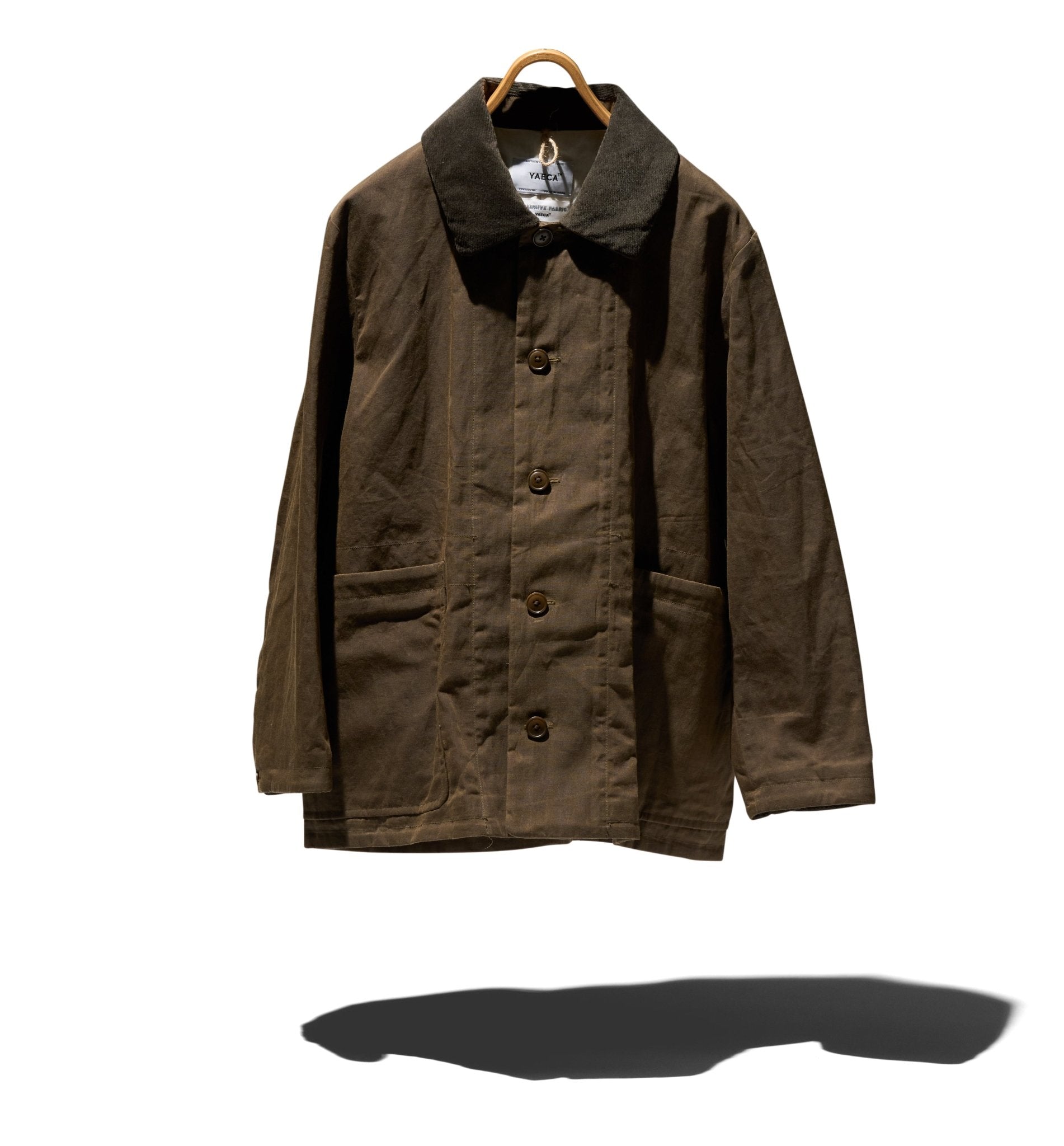 【YAECA】 COVERALL JACKET OILED （OLIVE） Yaeca Coverall Jacket | Words Sounds Colors & Shapes – WORDS