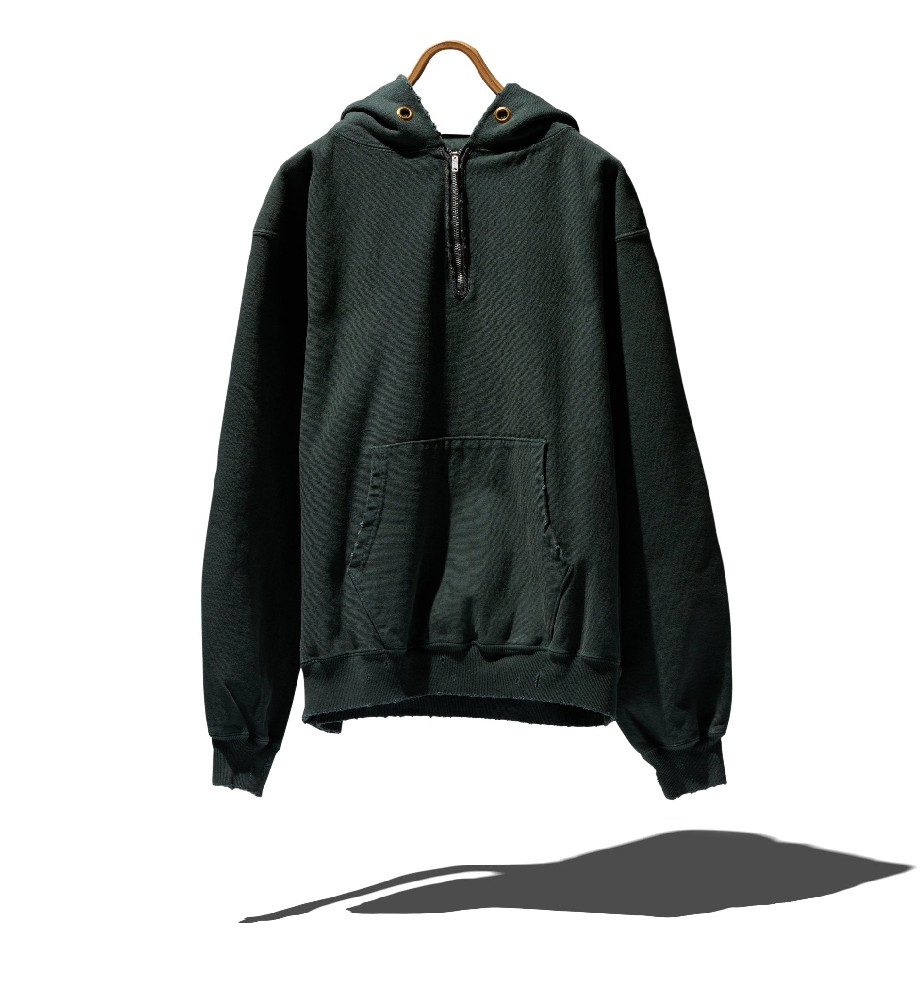 DAMAGED HALF ZIP HOODY - NEXUS VII