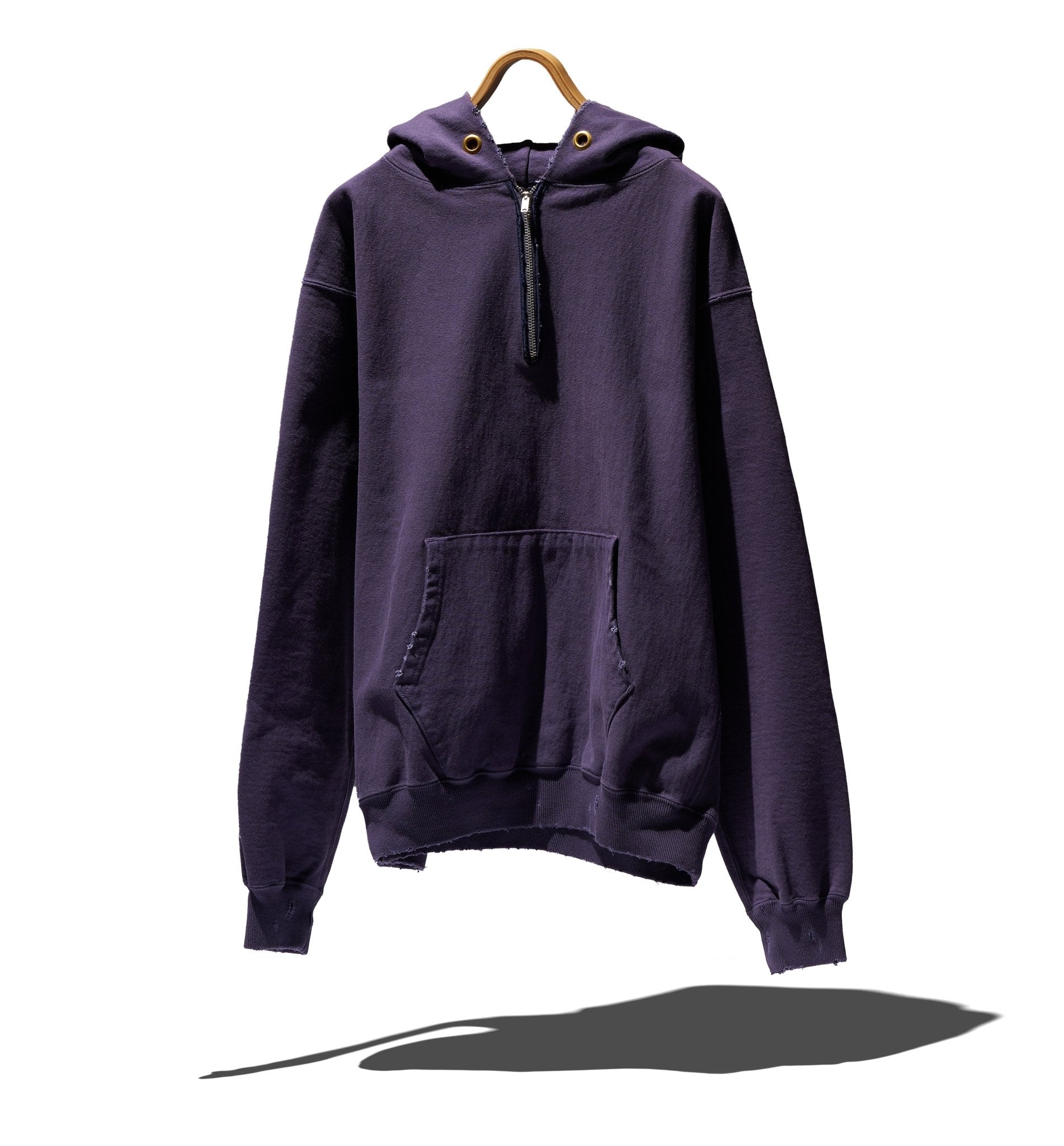 DAMAGED HALF ZIP HOODY - NEXUS VII