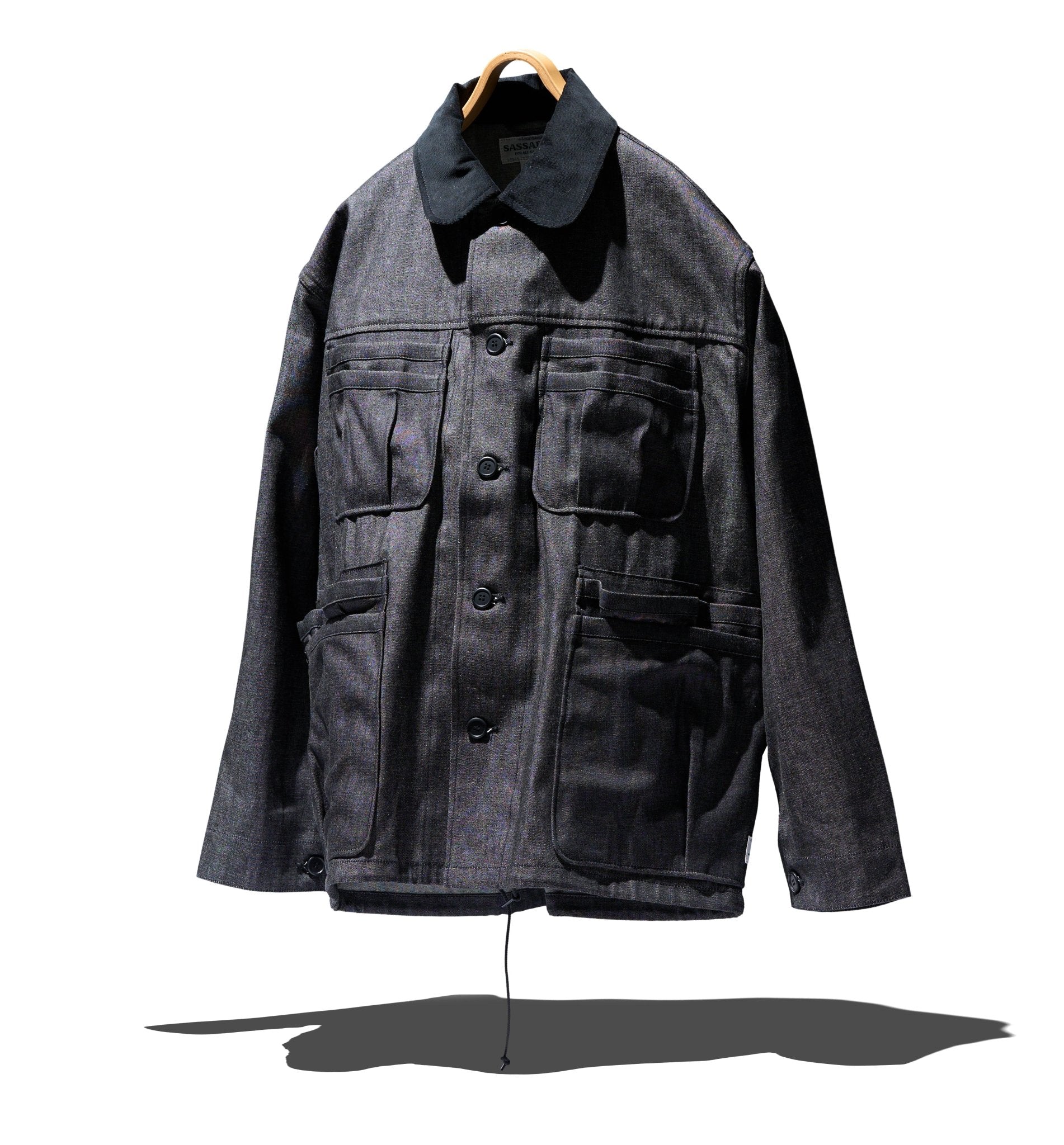 DENIM OVERGROWN WARDEN JACKET - SASSAFRAS