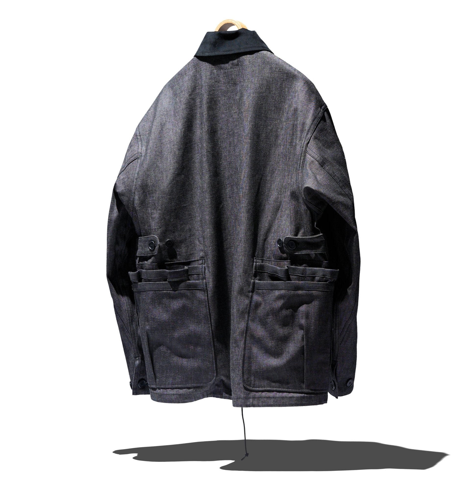 DENIM OVERGROWN WARDEN JACKET - SASSAFRAS