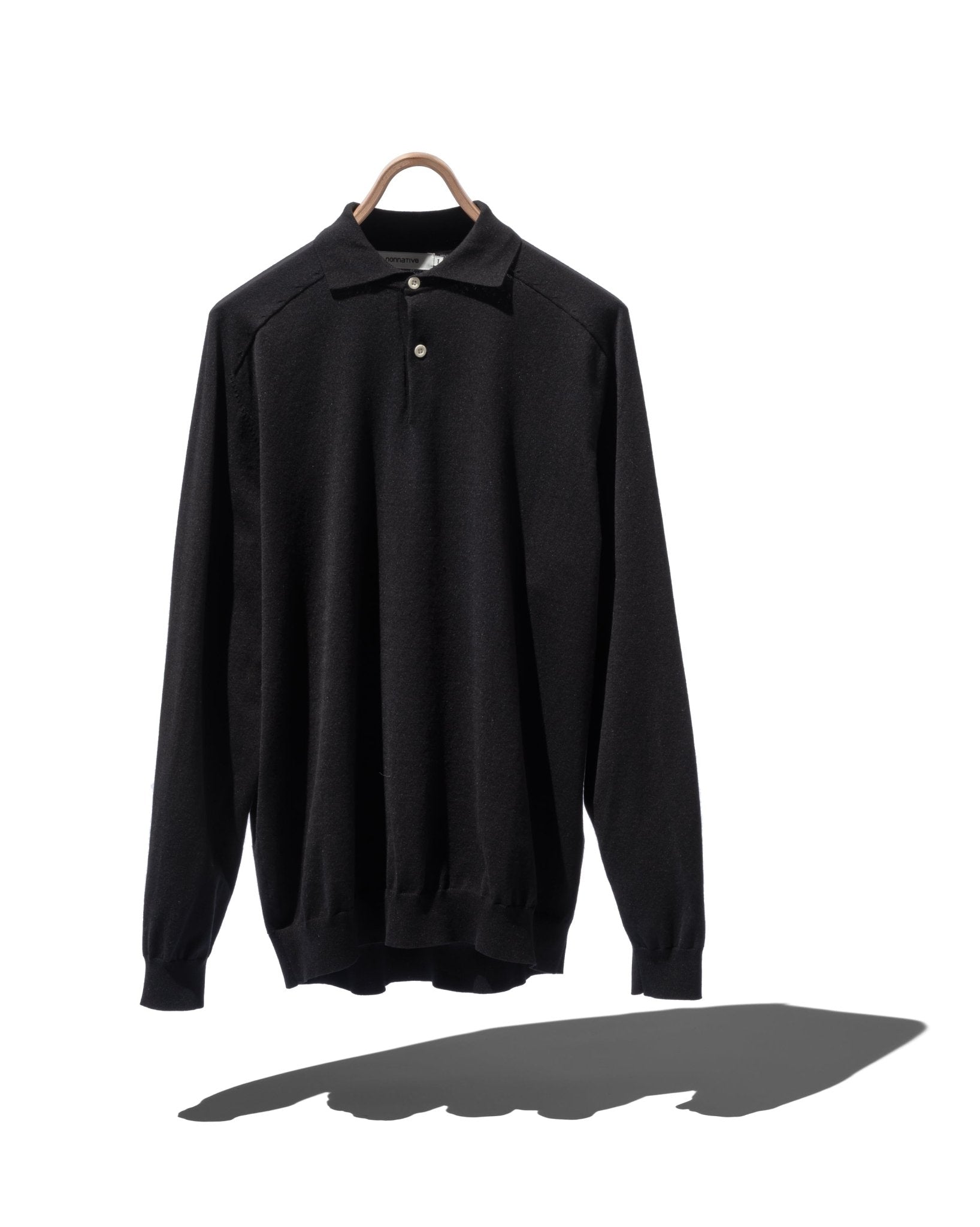 DWELLER L/S POLO SWEATER C/P YARN - NONNATIVE