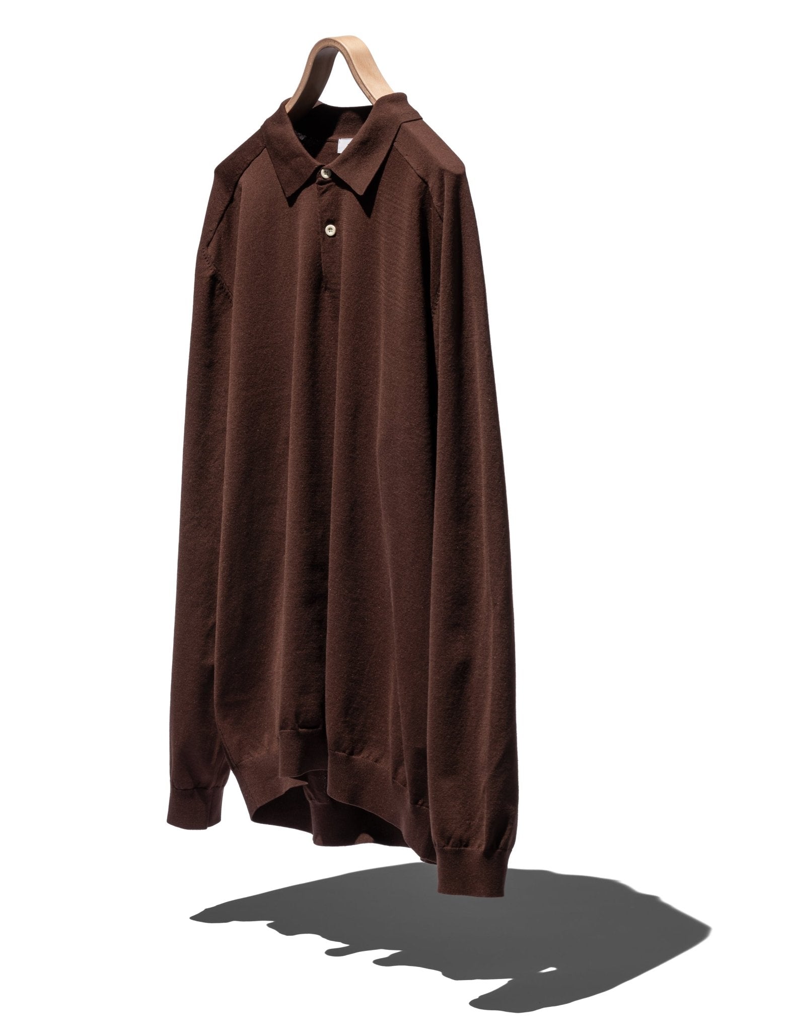 DWELLER L/S POLO SWEATER C/P YARN - NONNATIVE