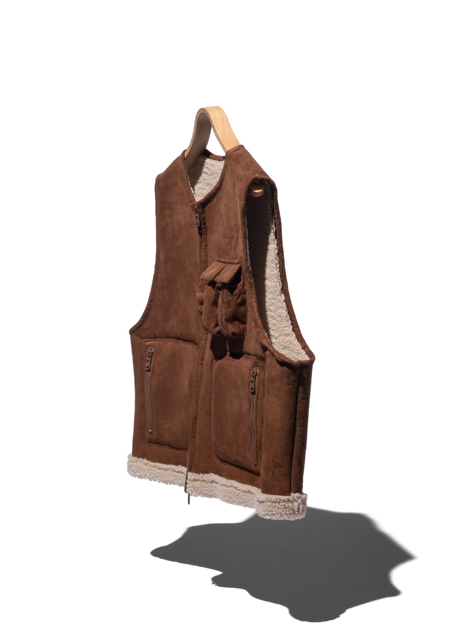 Faux Shearling Vest - F/CE