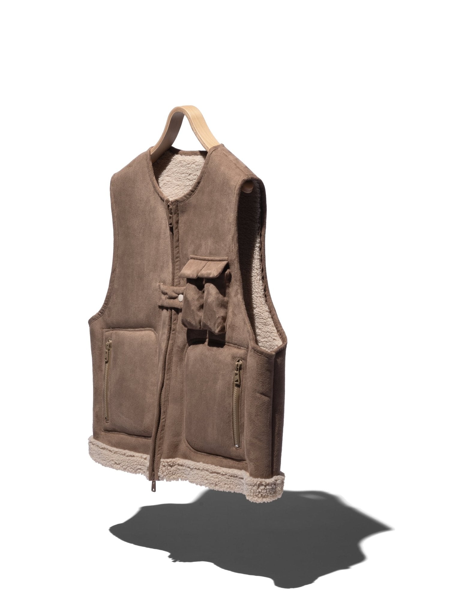 Faux Shearling Vest - F/CE