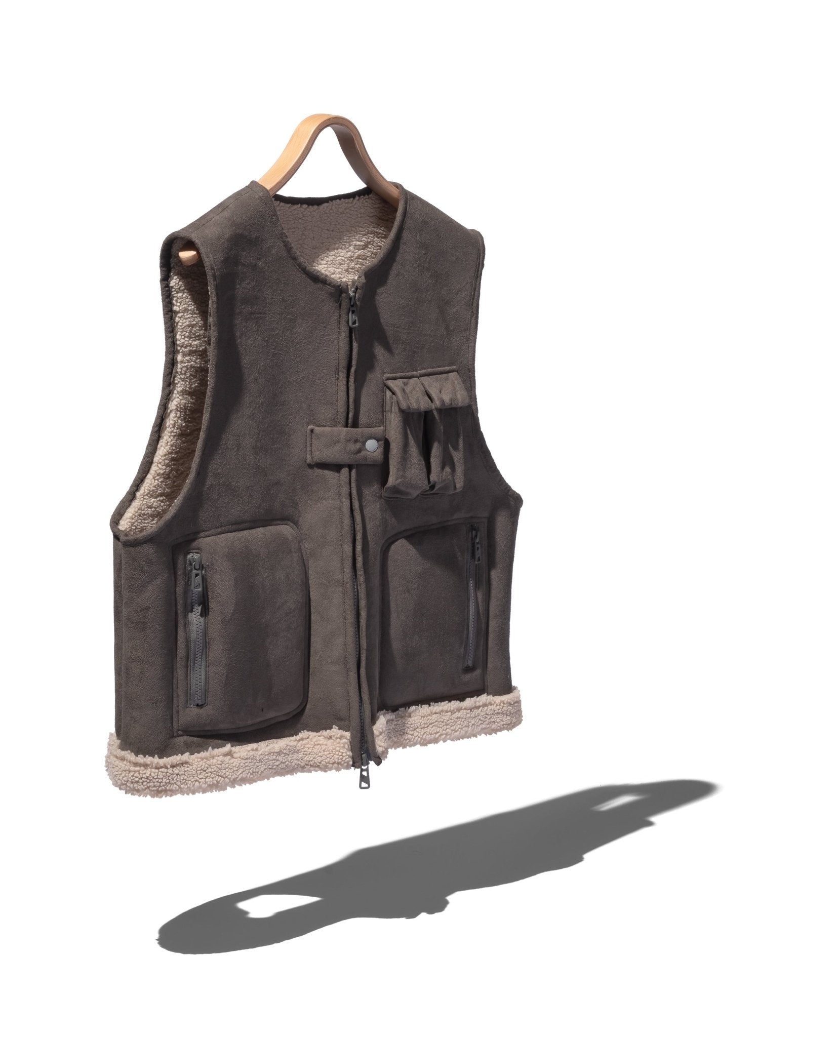 Faux Shearling Vest - F/CE