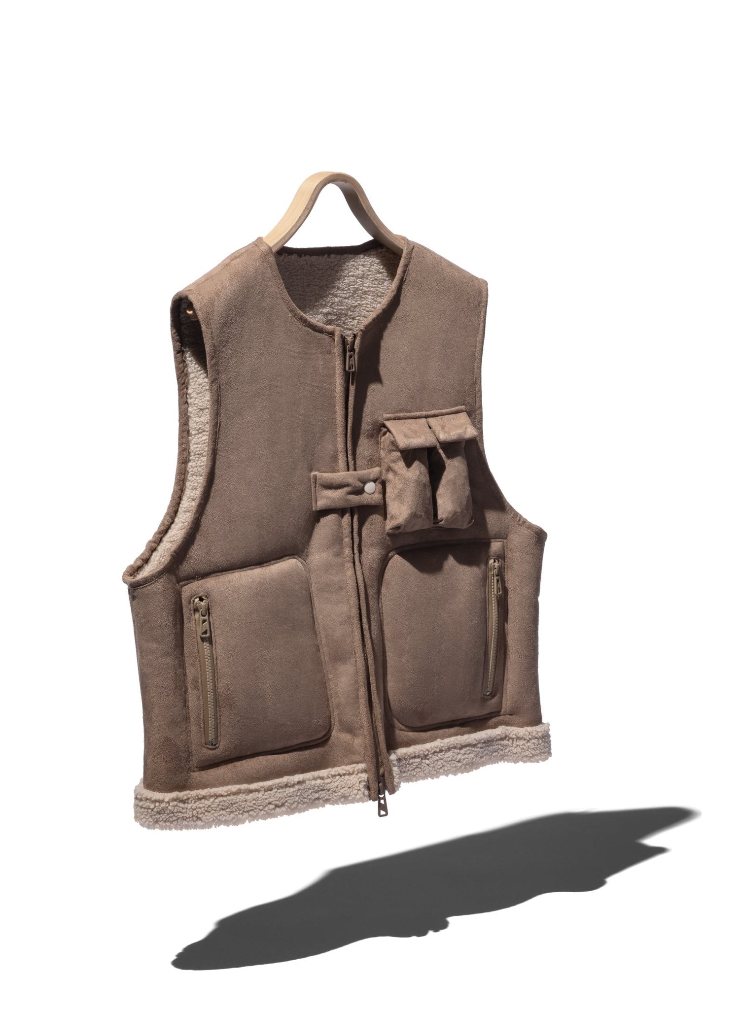 Faux Shearling Vest - F/CE