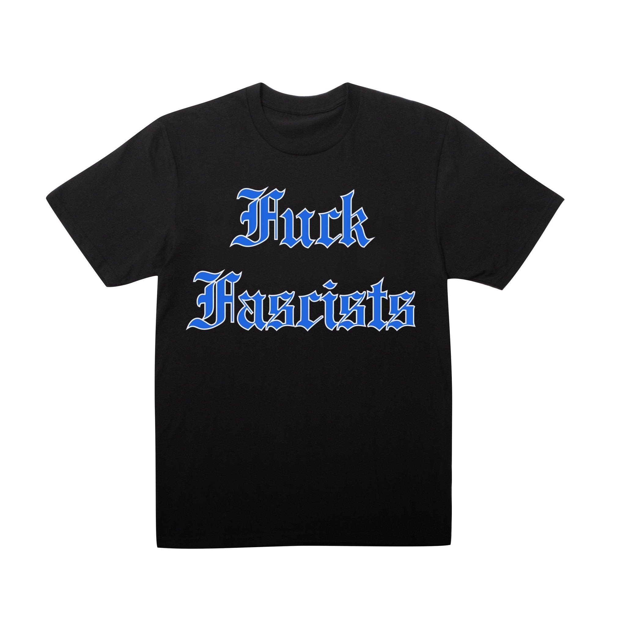 Fuck Fascists Black Short Sleeve T-shirt - RADICAL MEDIA ARCHIVE