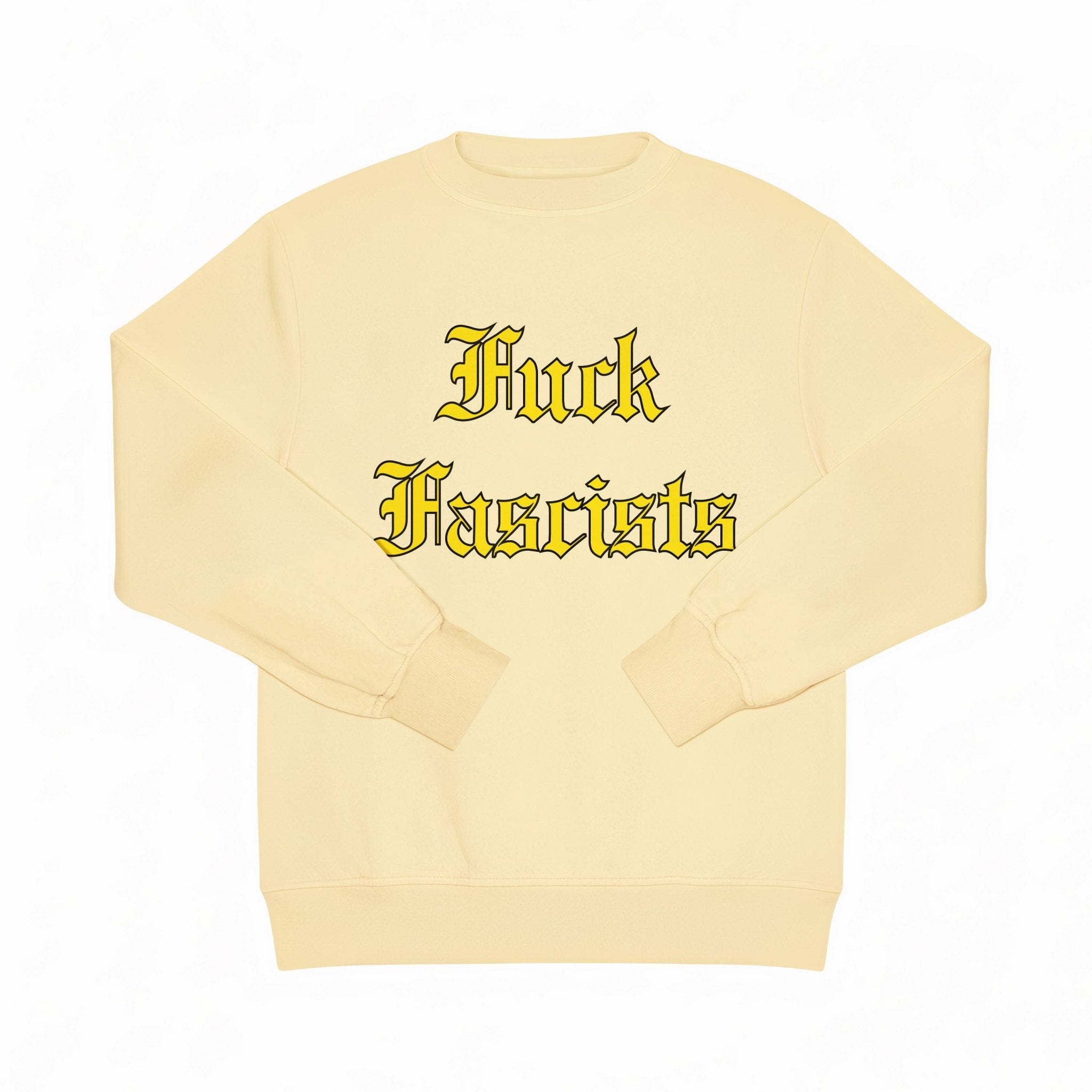 Fuck Fascists crewneck sweat shirt - RADICAL MEDIA ARCHIVE