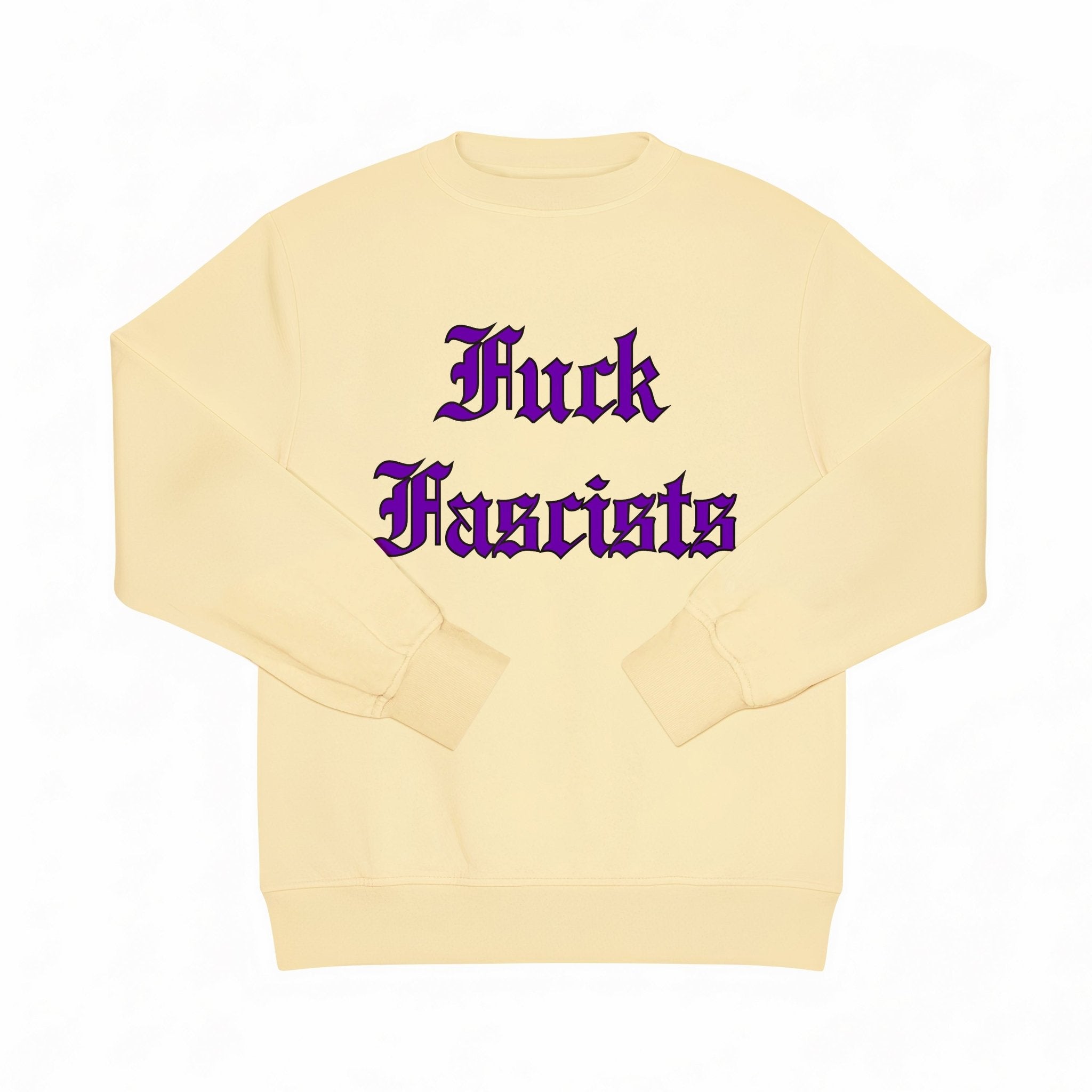 Fuck Fascists crewneck sweat shirt - RADICAL MEDIA ARCHIVE
