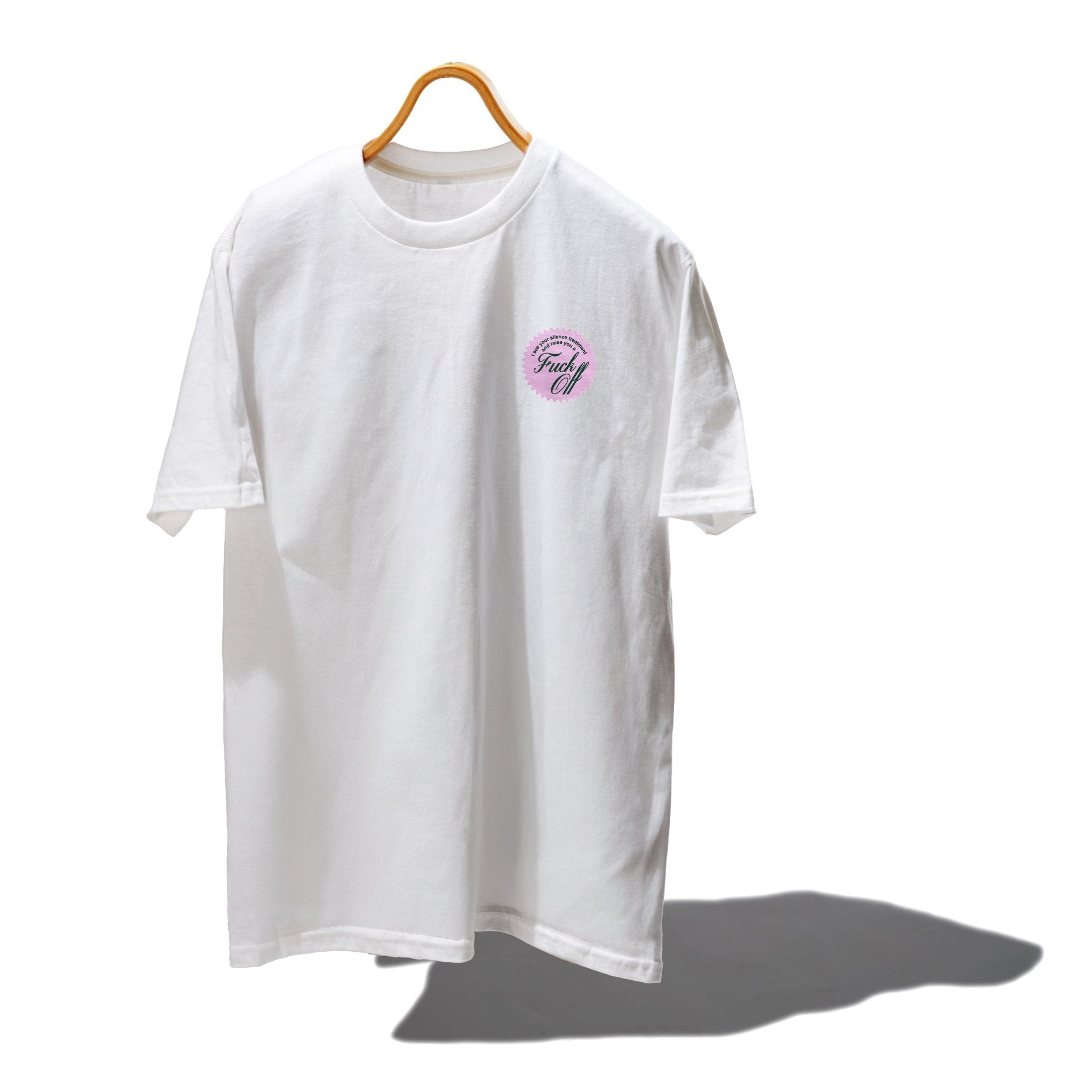 “Fuck Off” white T-Shirt - RADICAL MEDIA ARCHIVE