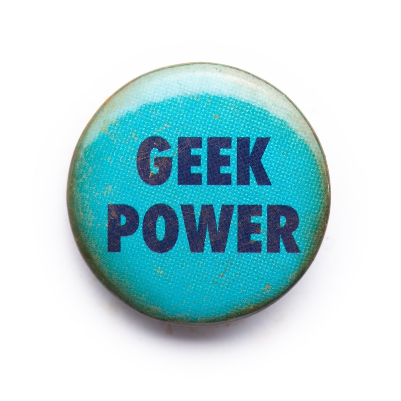 "Geek Power" button pin - RADICAL MEDIA ARCHIVE