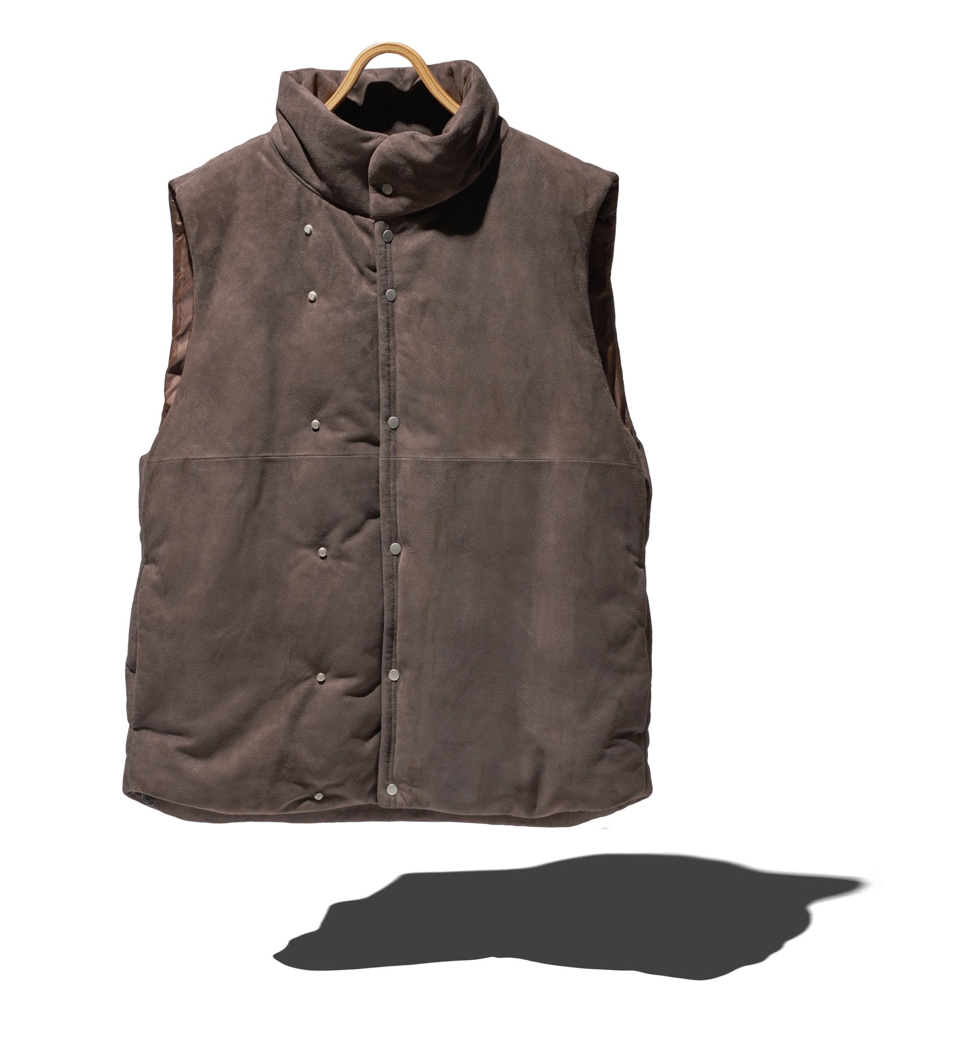 HIKER PUFF VEST SHEEP LEATHER - NONNATIVE