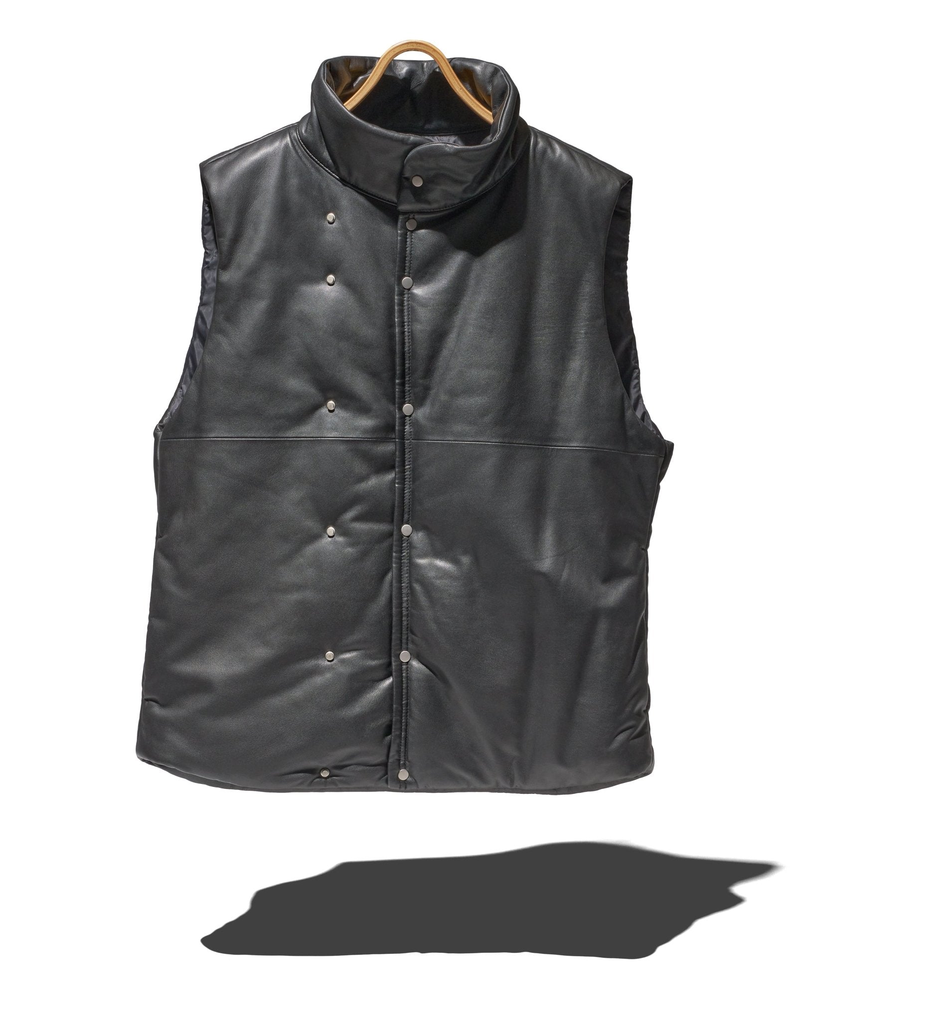 HIKER PUFF VEST SHEEP LEATHER - NONNATIVE