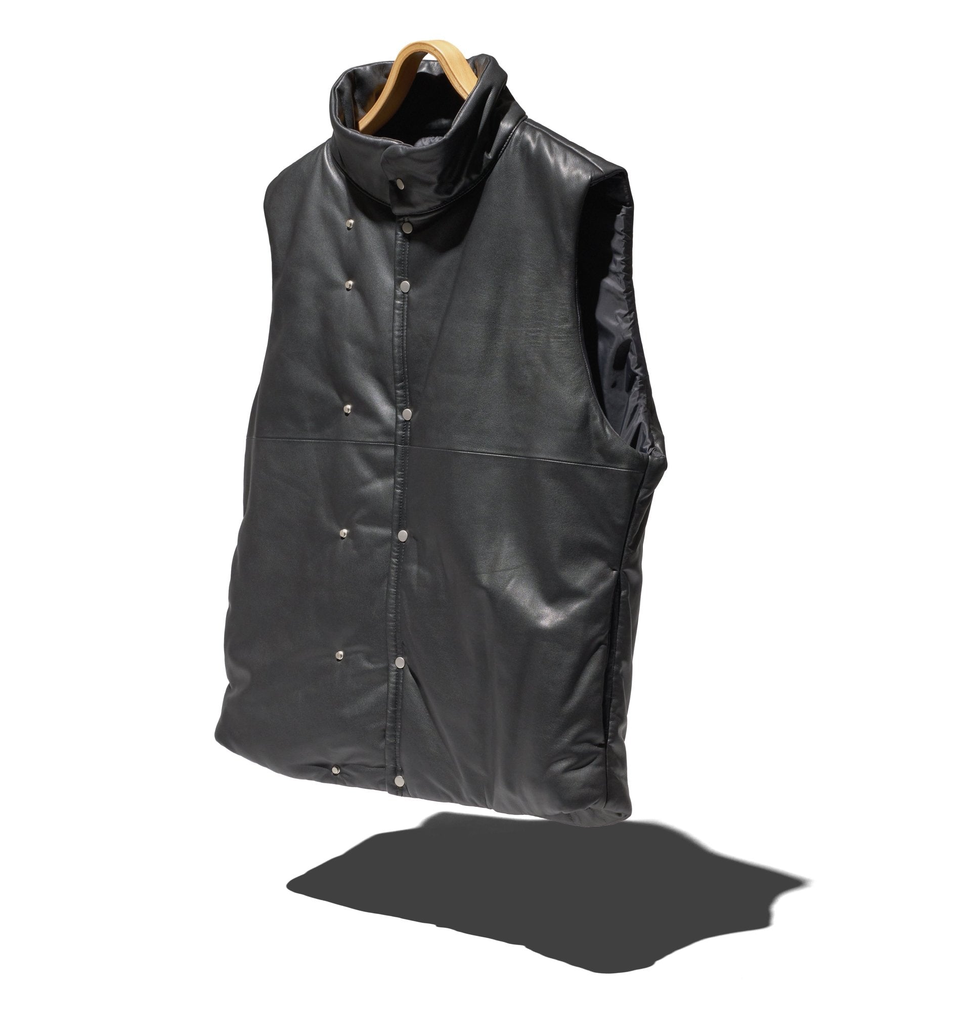 HIKER PUFF VEST SHEEP LEATHER - NONNATIVE